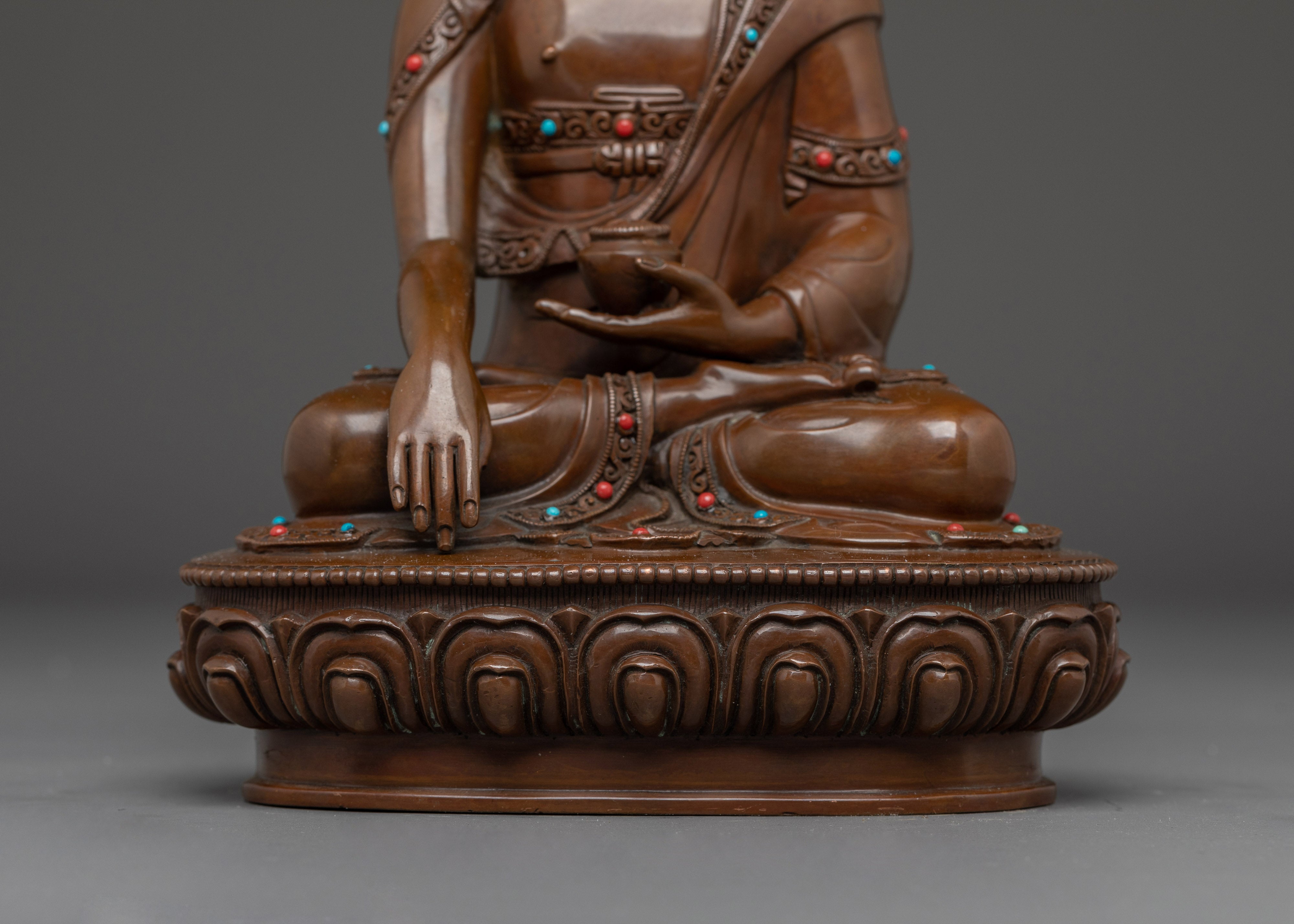 Shakyamuni, Peaceful Meditation Buddha | Himalayan Nepali Artwork