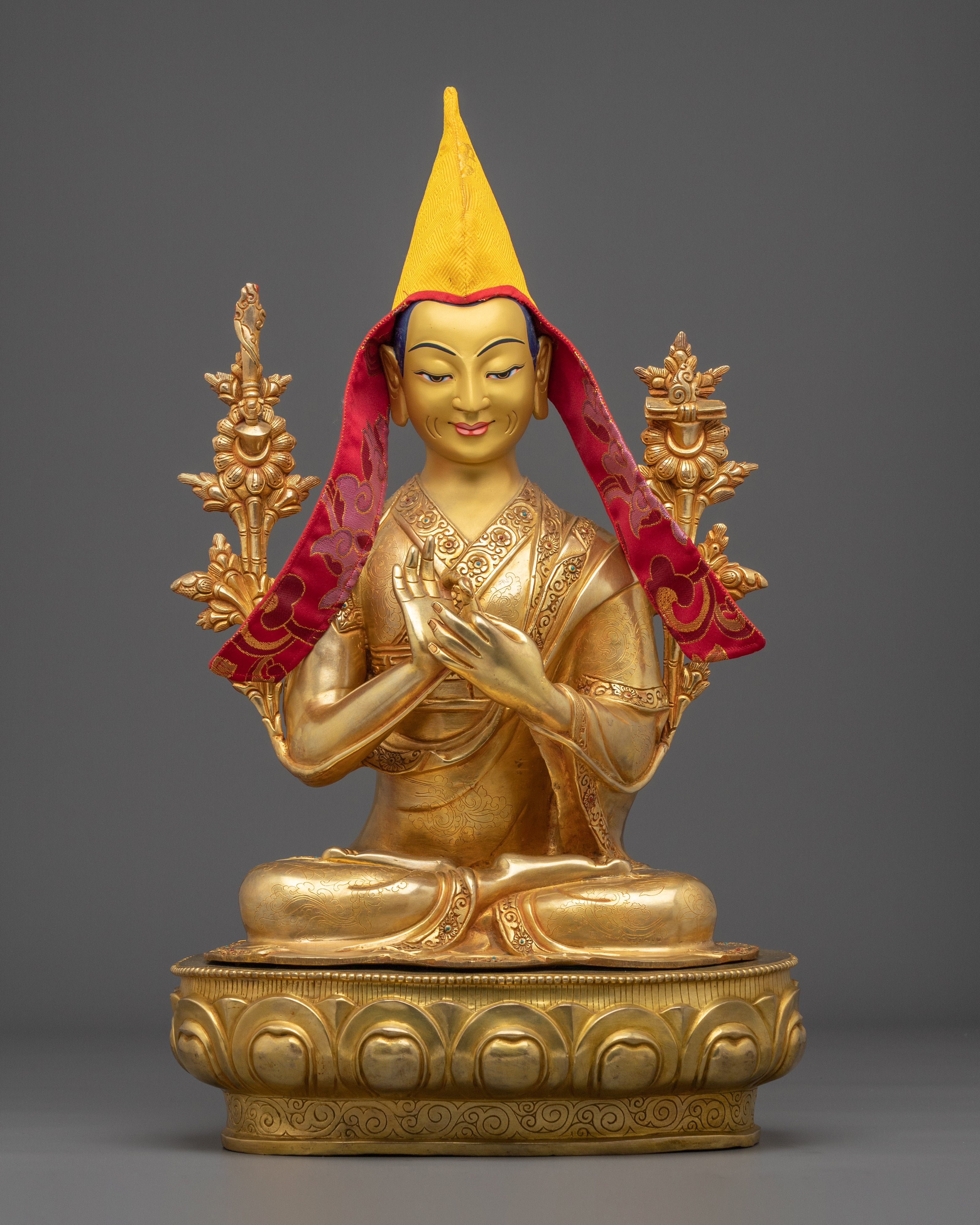 Buddhist Guru Tshongkhapa Statue
