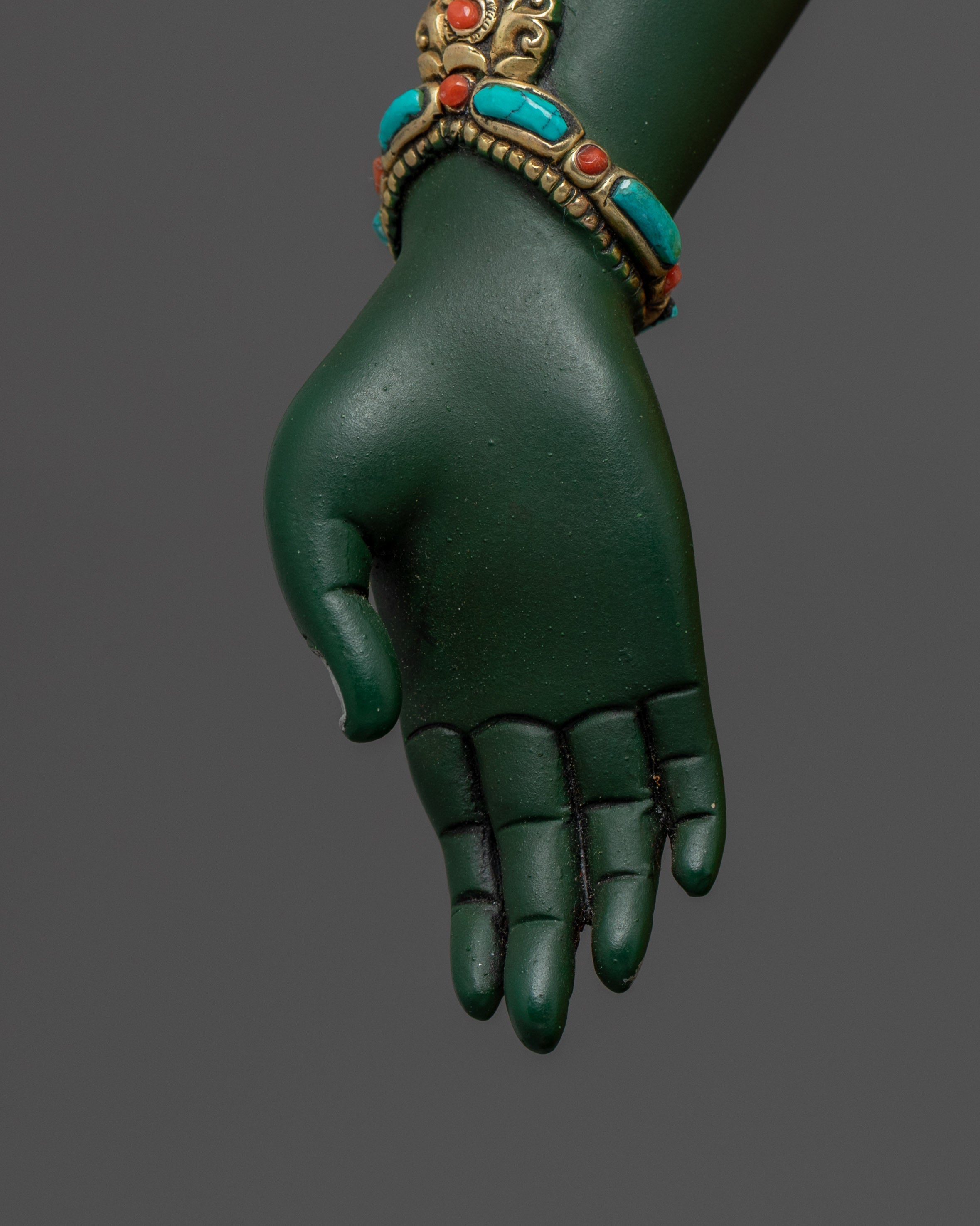 Green Tara, Lotus Light of Courage | Nepali Crafted Icon