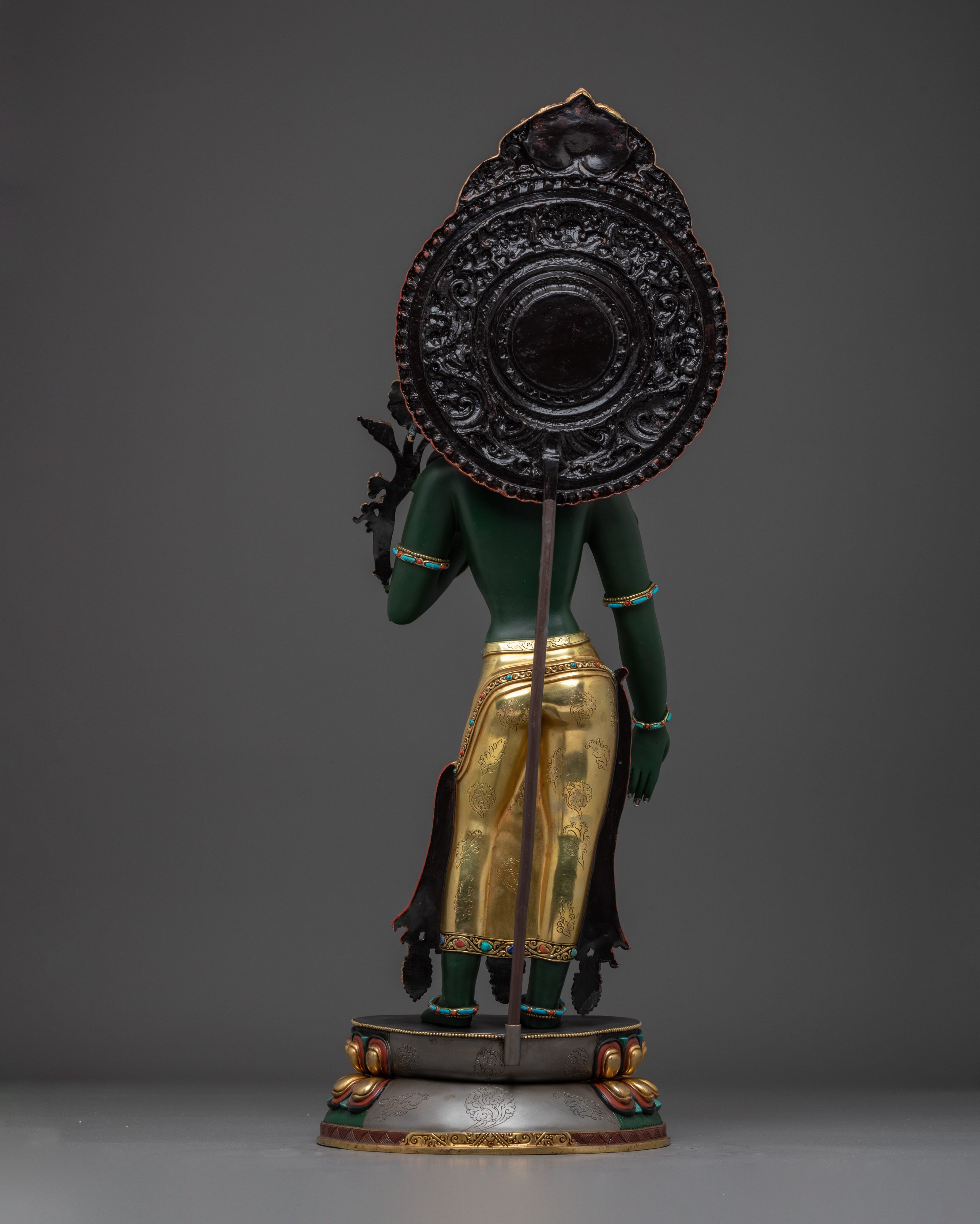 Green Tara, Lotus Light of Courage | Nepali Crafted Icon