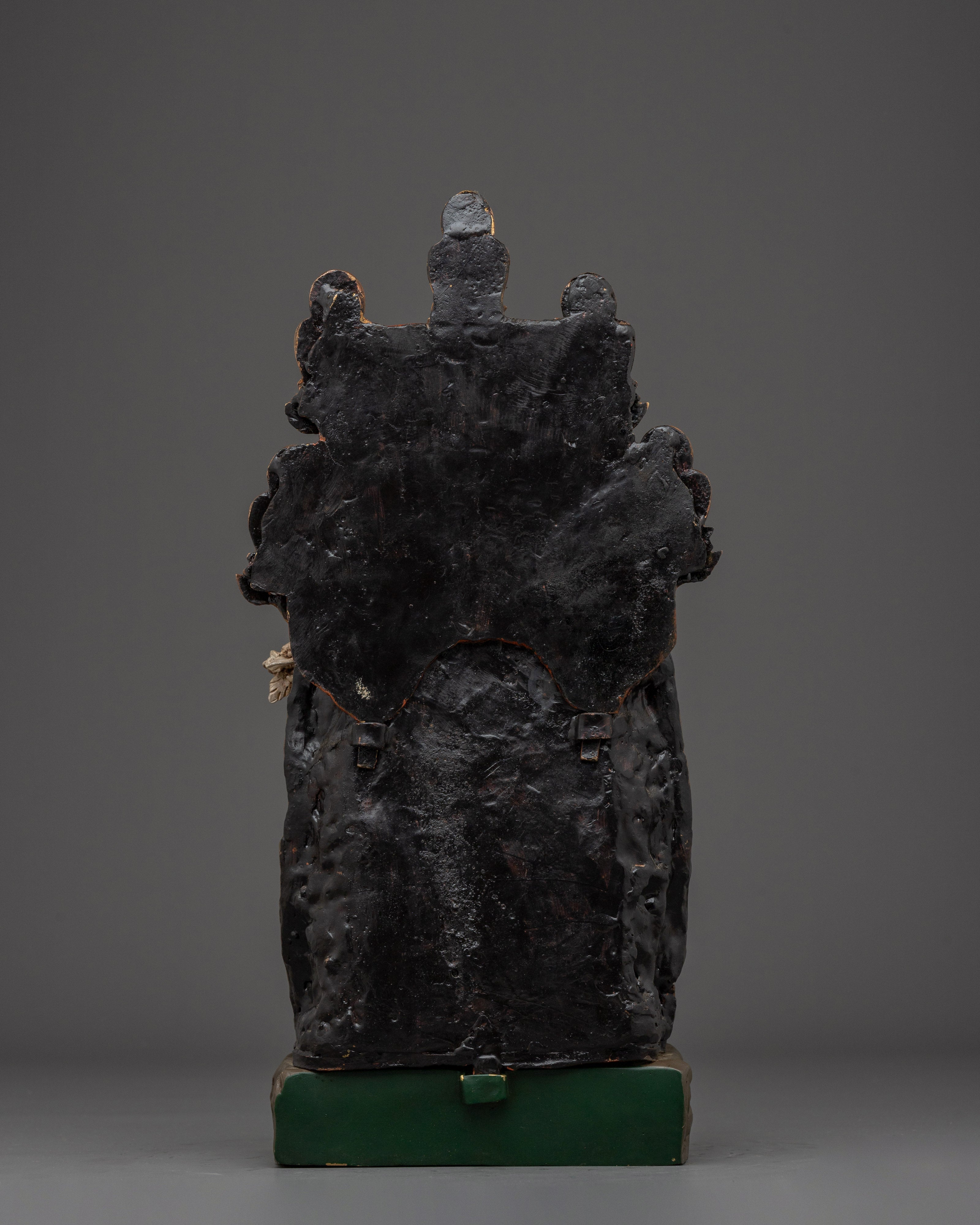 Himalayan Medicine Buddha Statue | Nepali Handcrafted Gold Icon