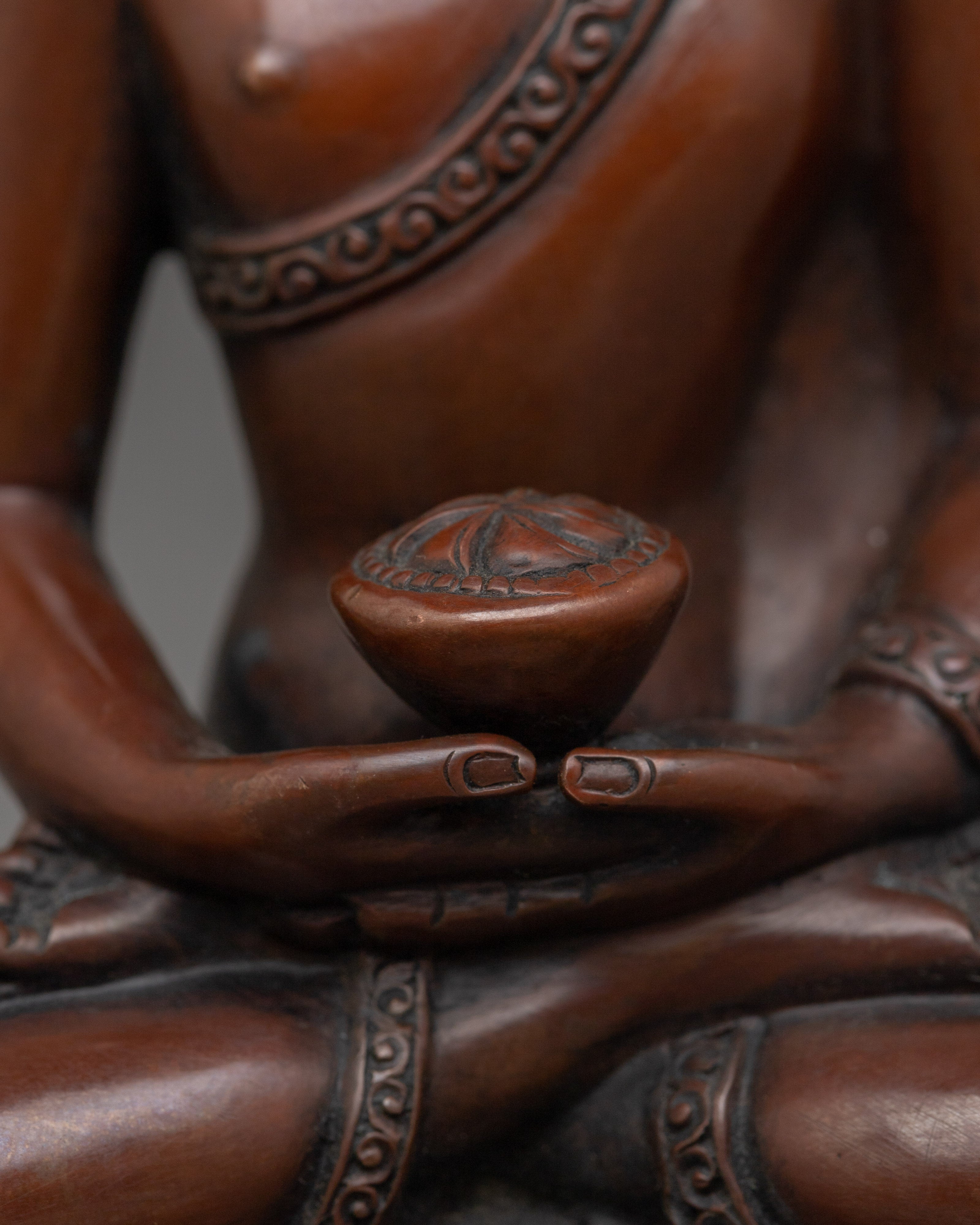 Amitabha Buddha, Enlightened Guide | Nepali Crafted Icon for Meditation