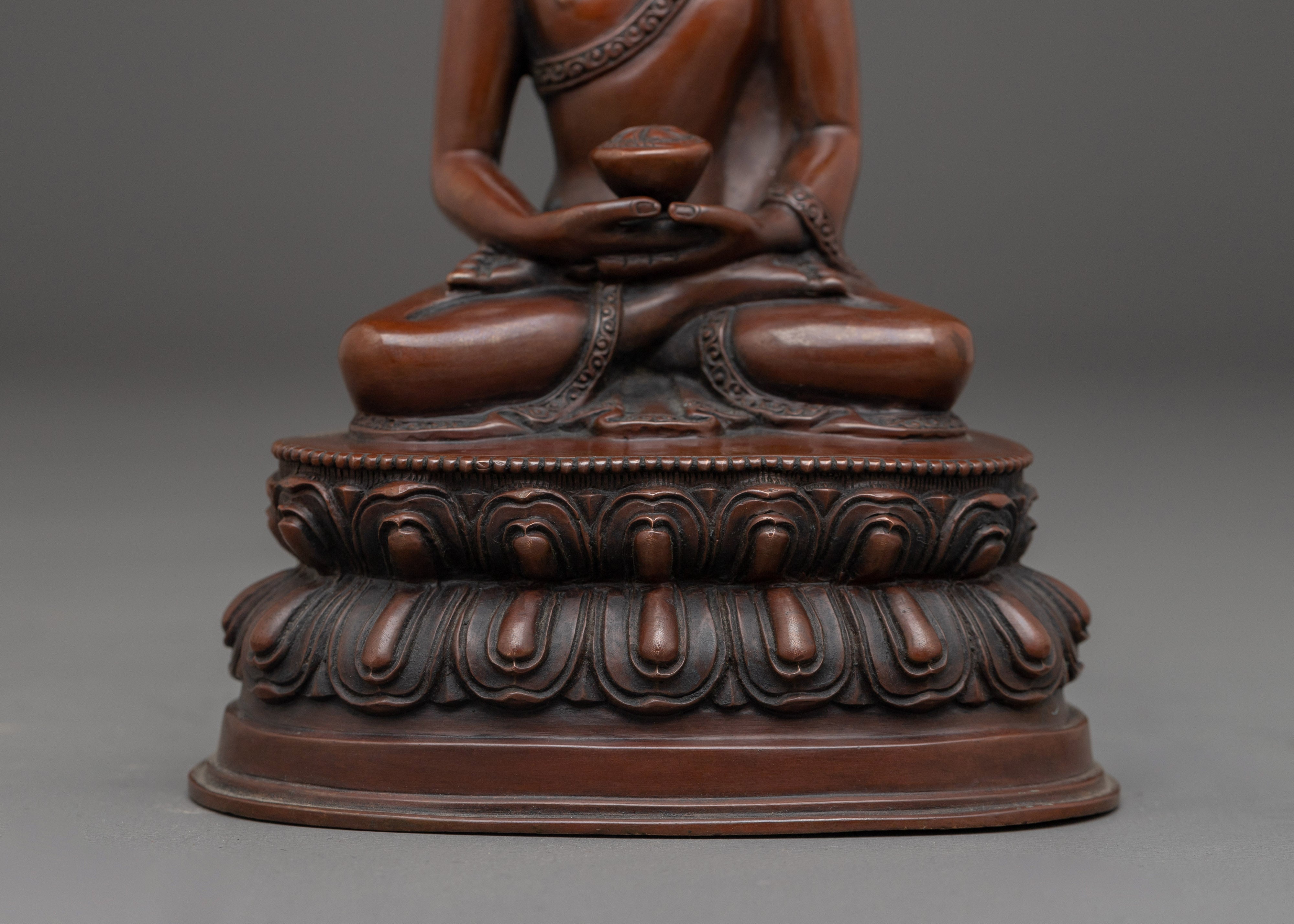 Amitabha Buddha, Enlightened Guide | Nepali Crafted Icon for Meditation