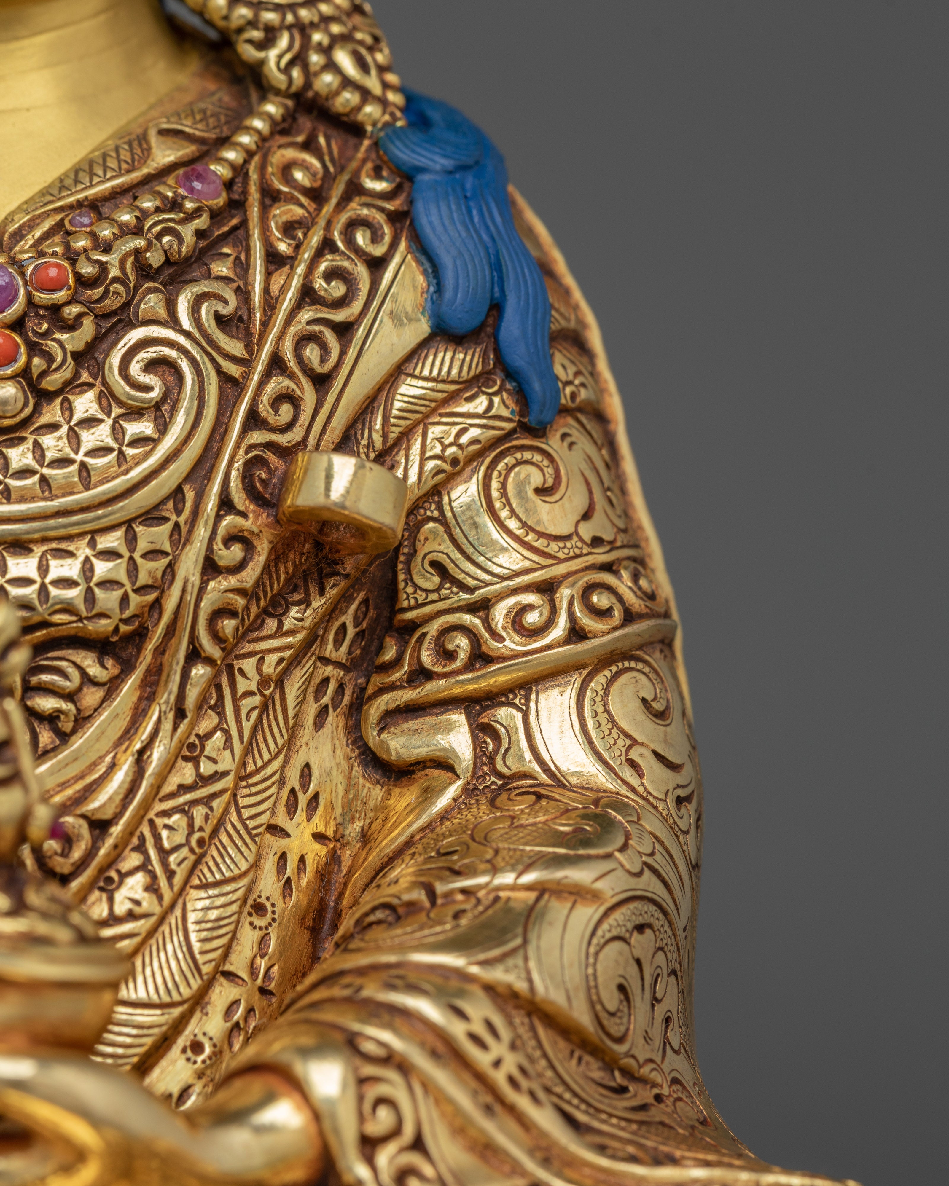 Meditation Idol Guru Rinpoche Artwork | Handmade Nepali Statue