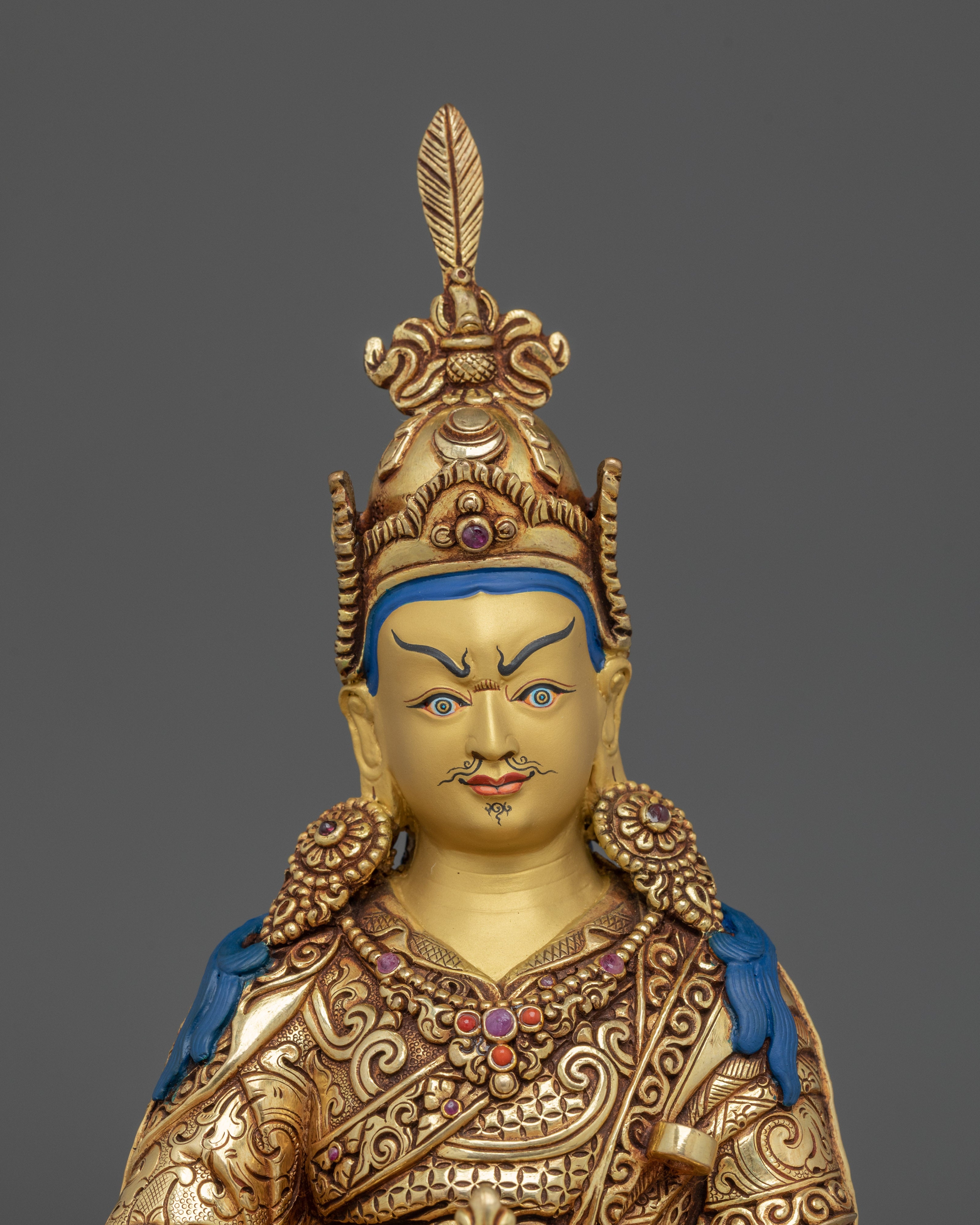 Meditation Idol Guru Rinpoche Artwork | Handmade Nepali Statue