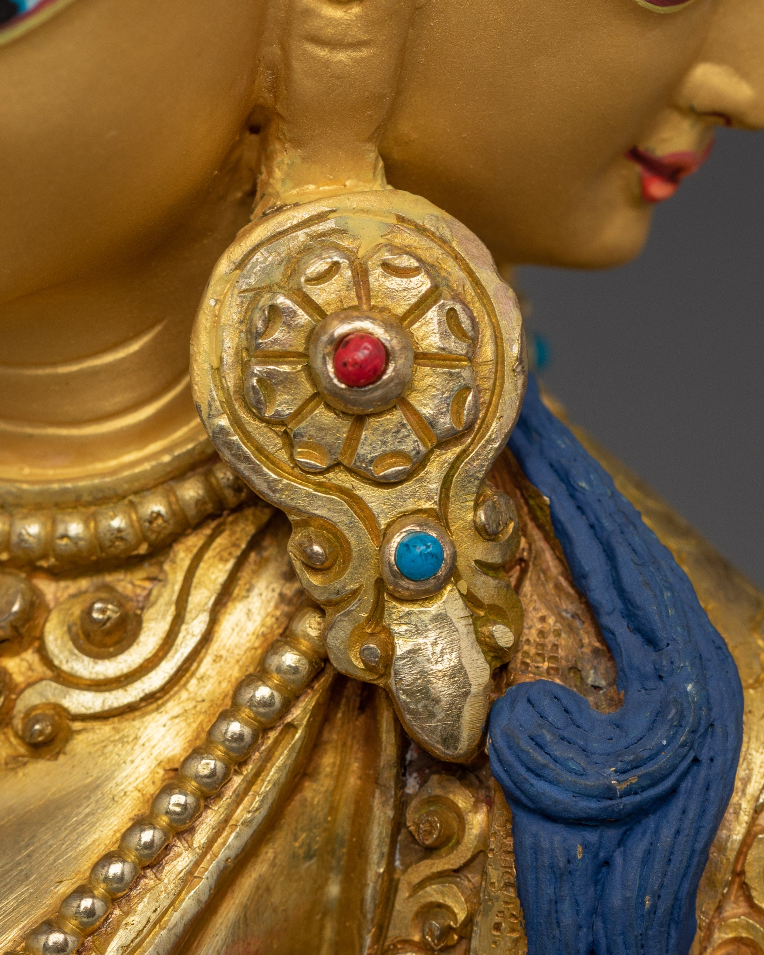 Golden Vasudhara Figurine | Goddess of Abundance, and Spiritual Blessings