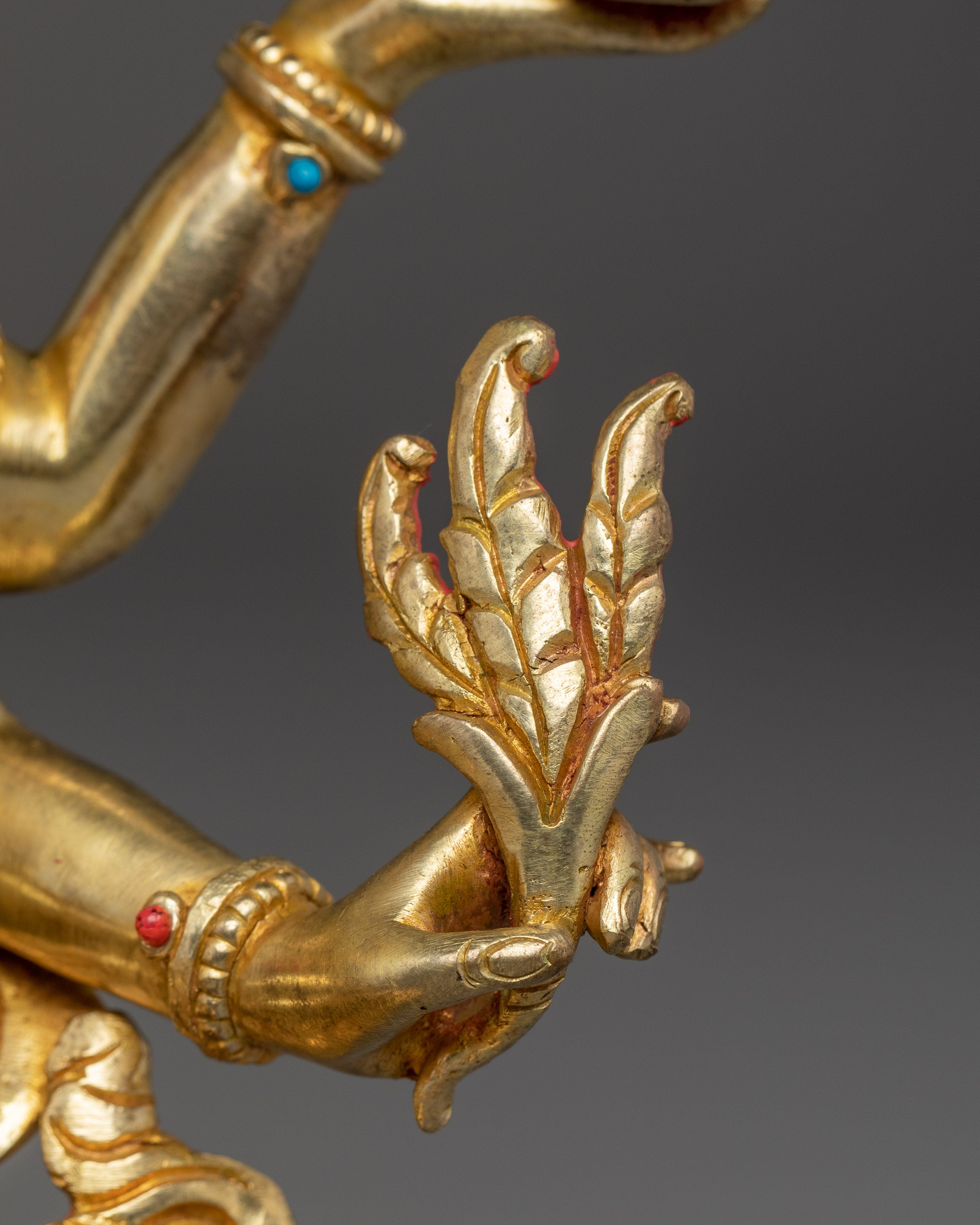 Golden Vasudhara Figurine | Goddess of Abundance, and Spiritual Blessings