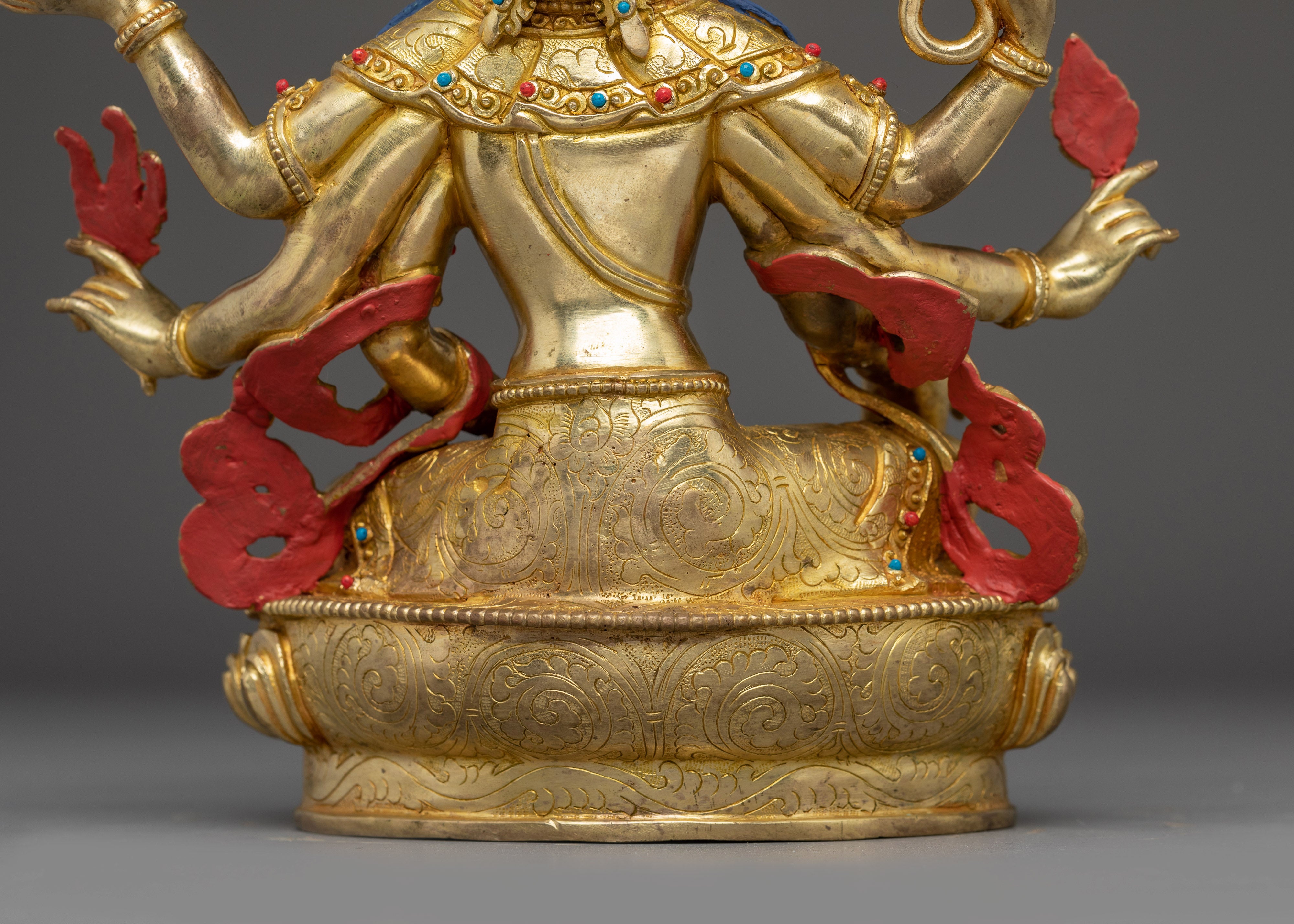 Golden Vasudhara Figurine | Goddess of Abundance, and Spiritual Blessings