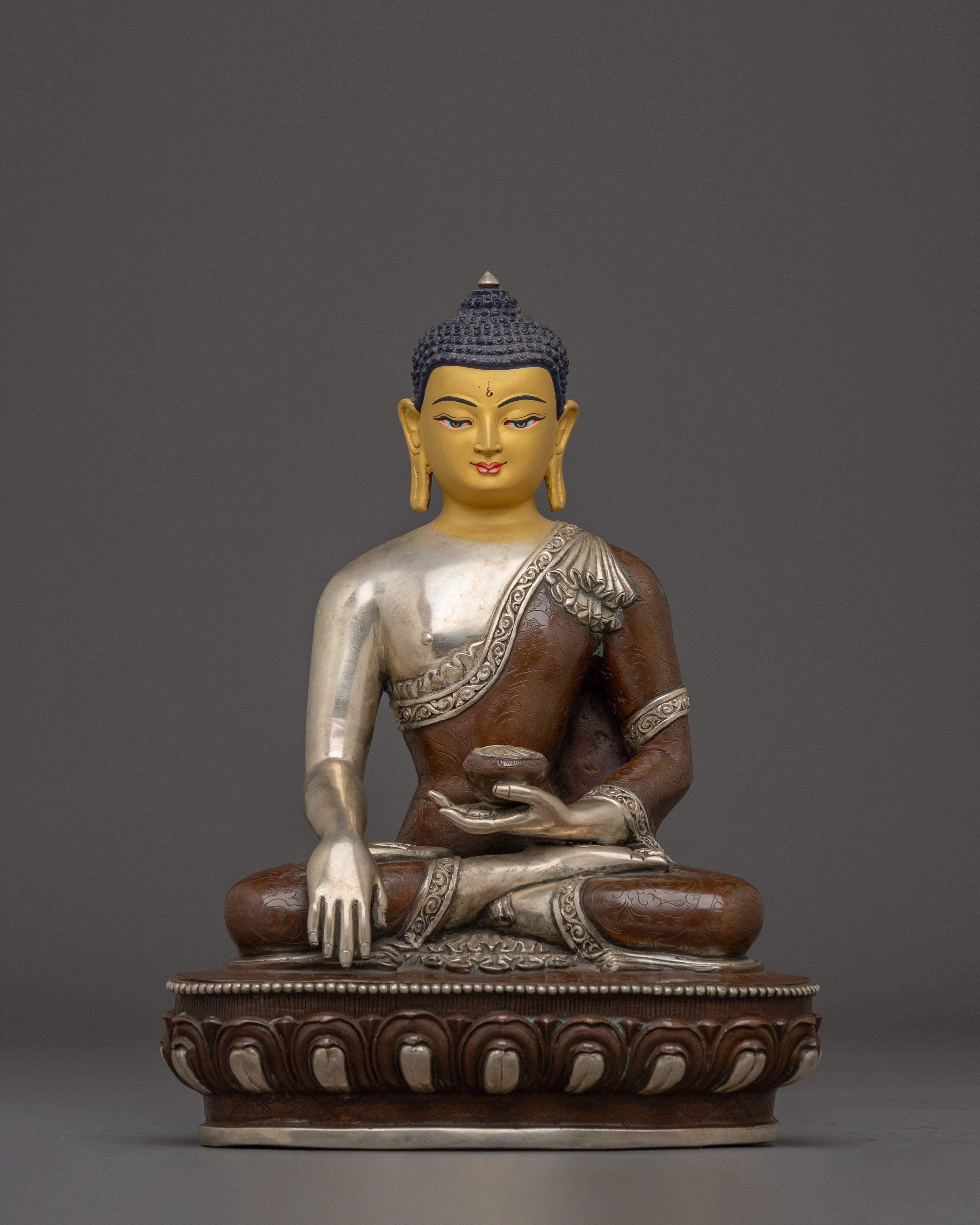 Handmade Copper Shakyamuni Buddha Statue