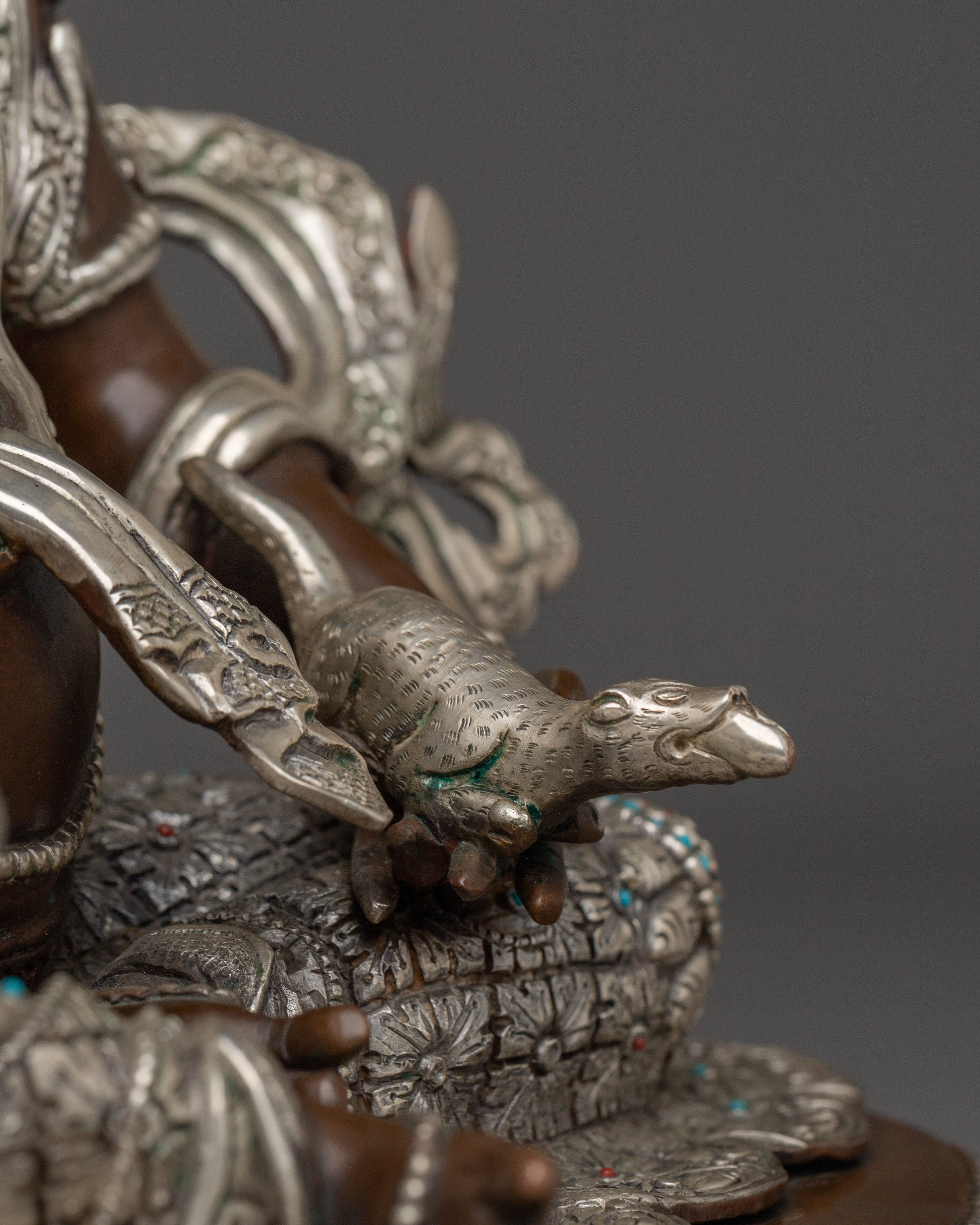 Wealth God Dzambhala Copper Statue