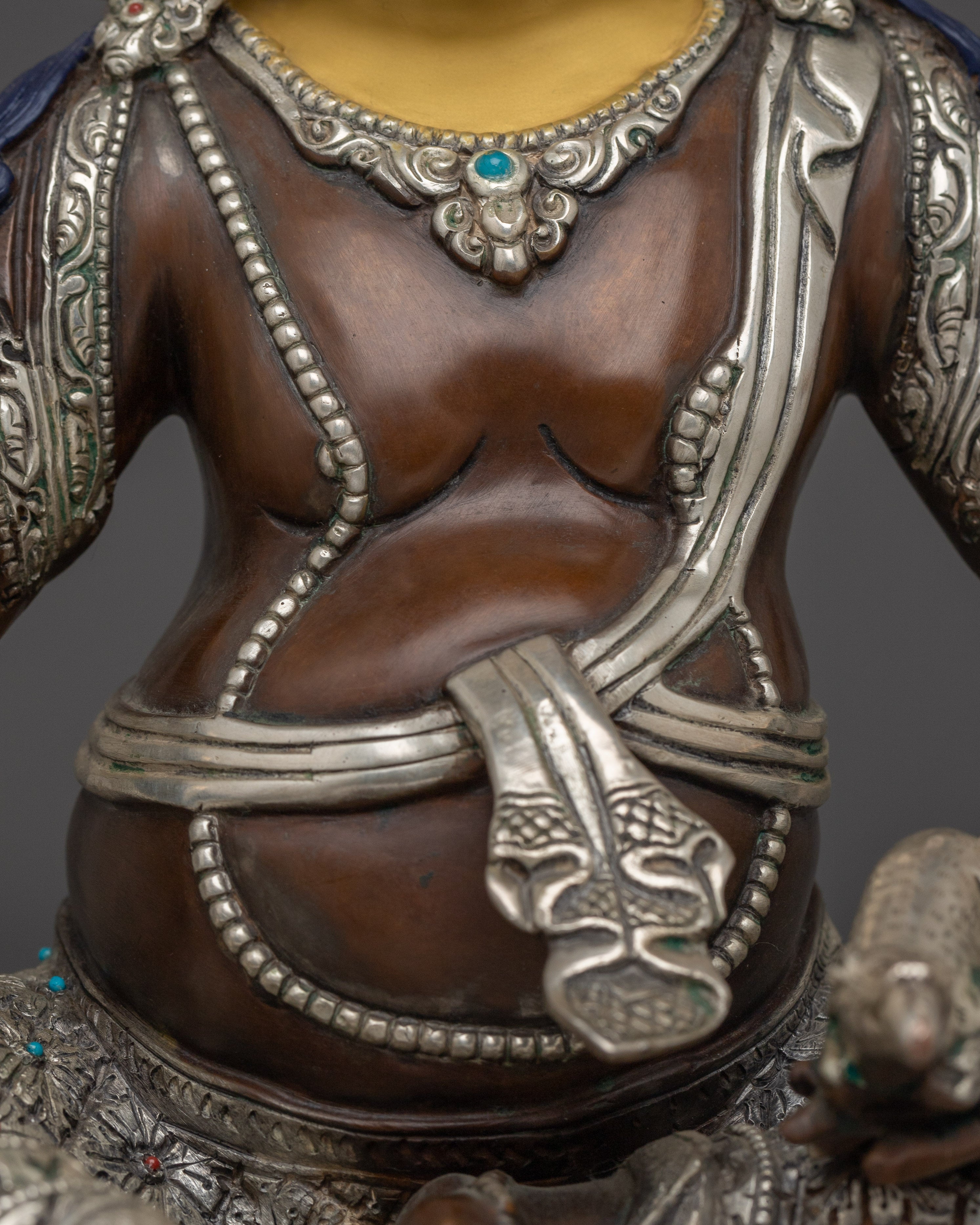 Wealth God Dzambhala Copper Statue