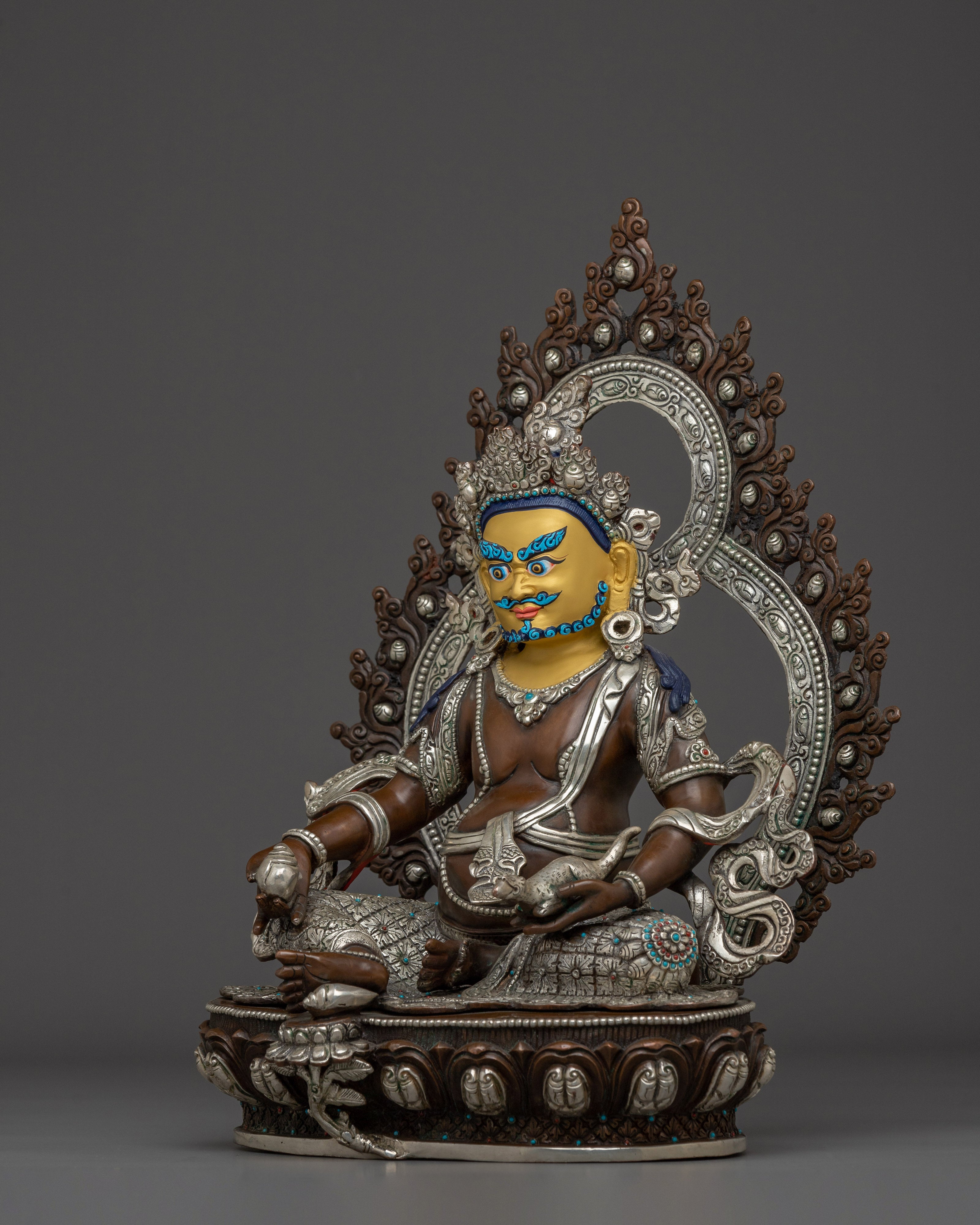 Wealth God Dzambhala Copper Statue