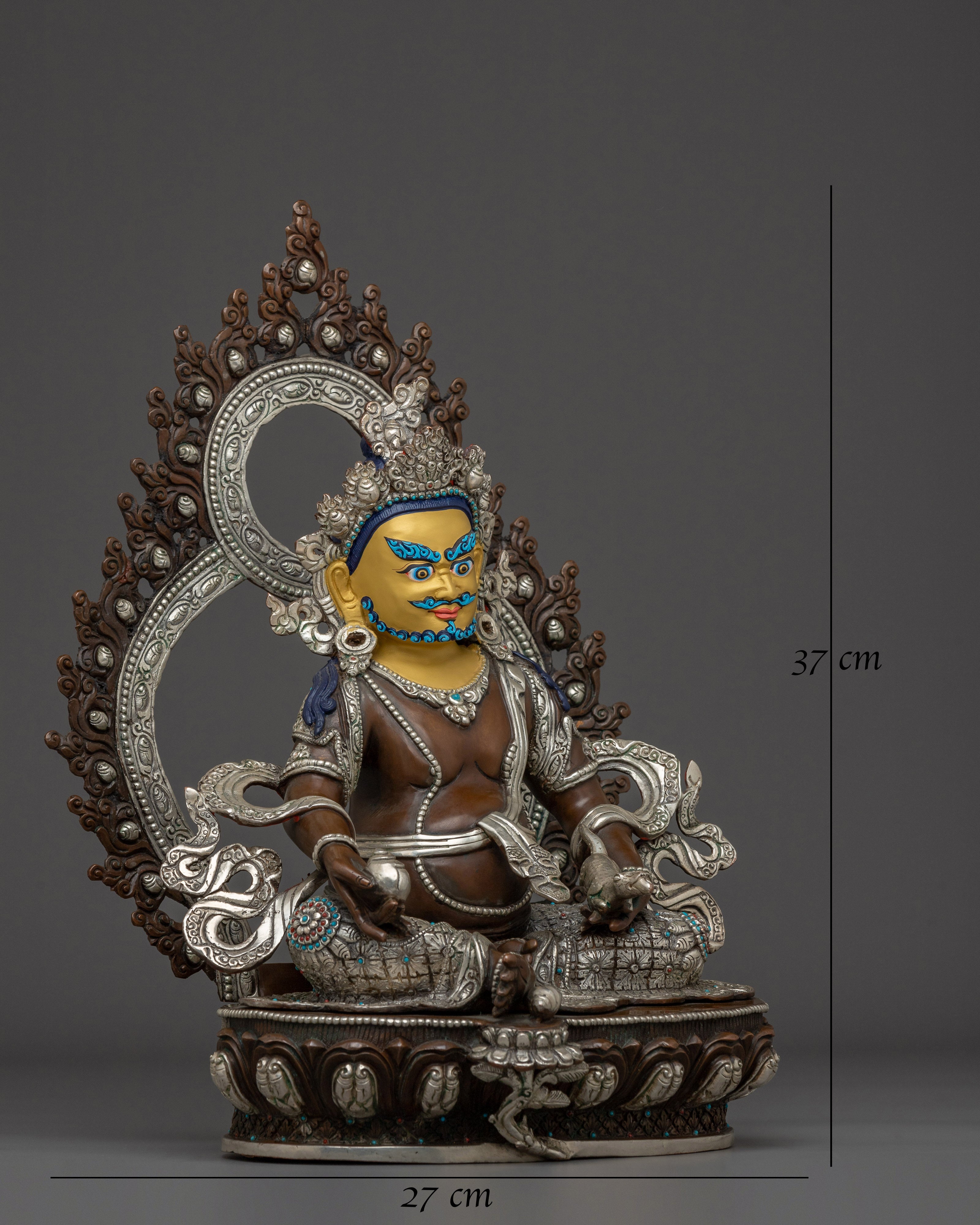 Wealth God Dzambhala Copper Statue