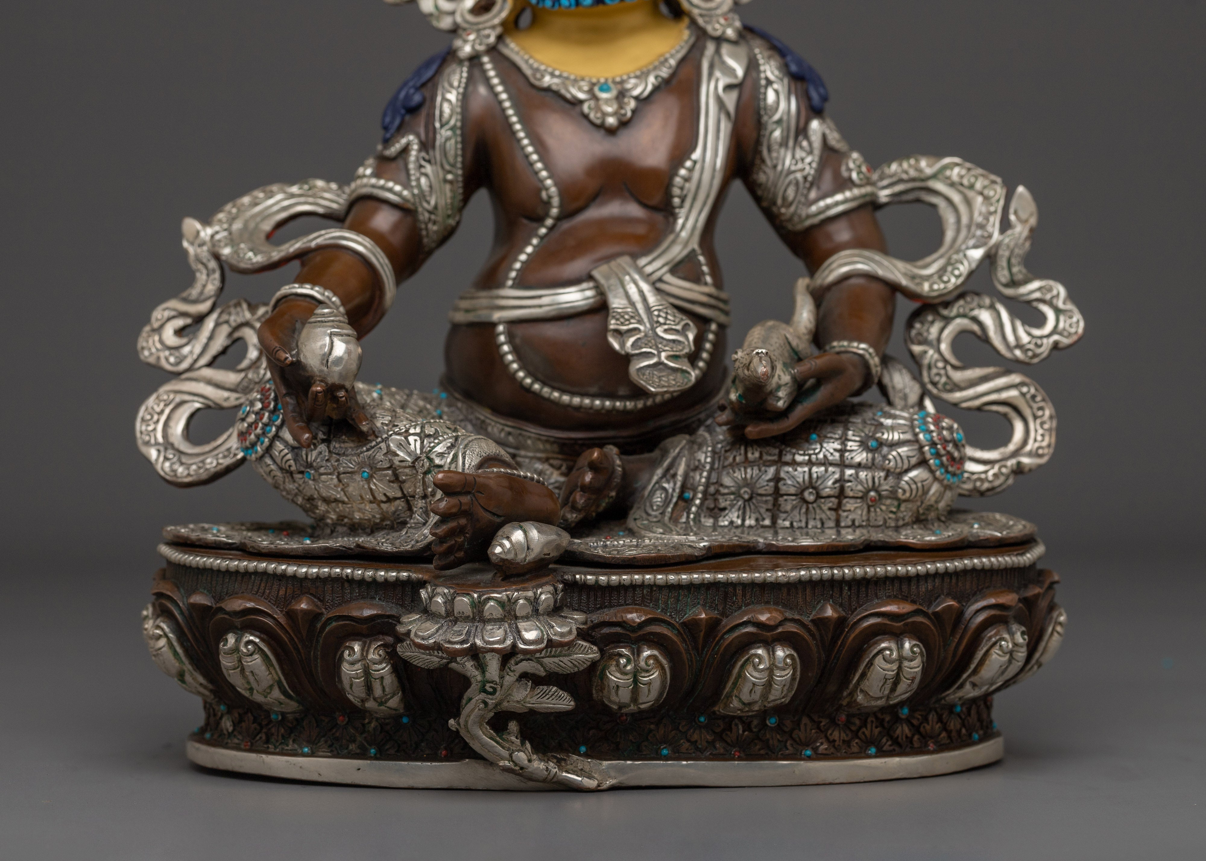 Wealth God Dzambhala Copper Statue