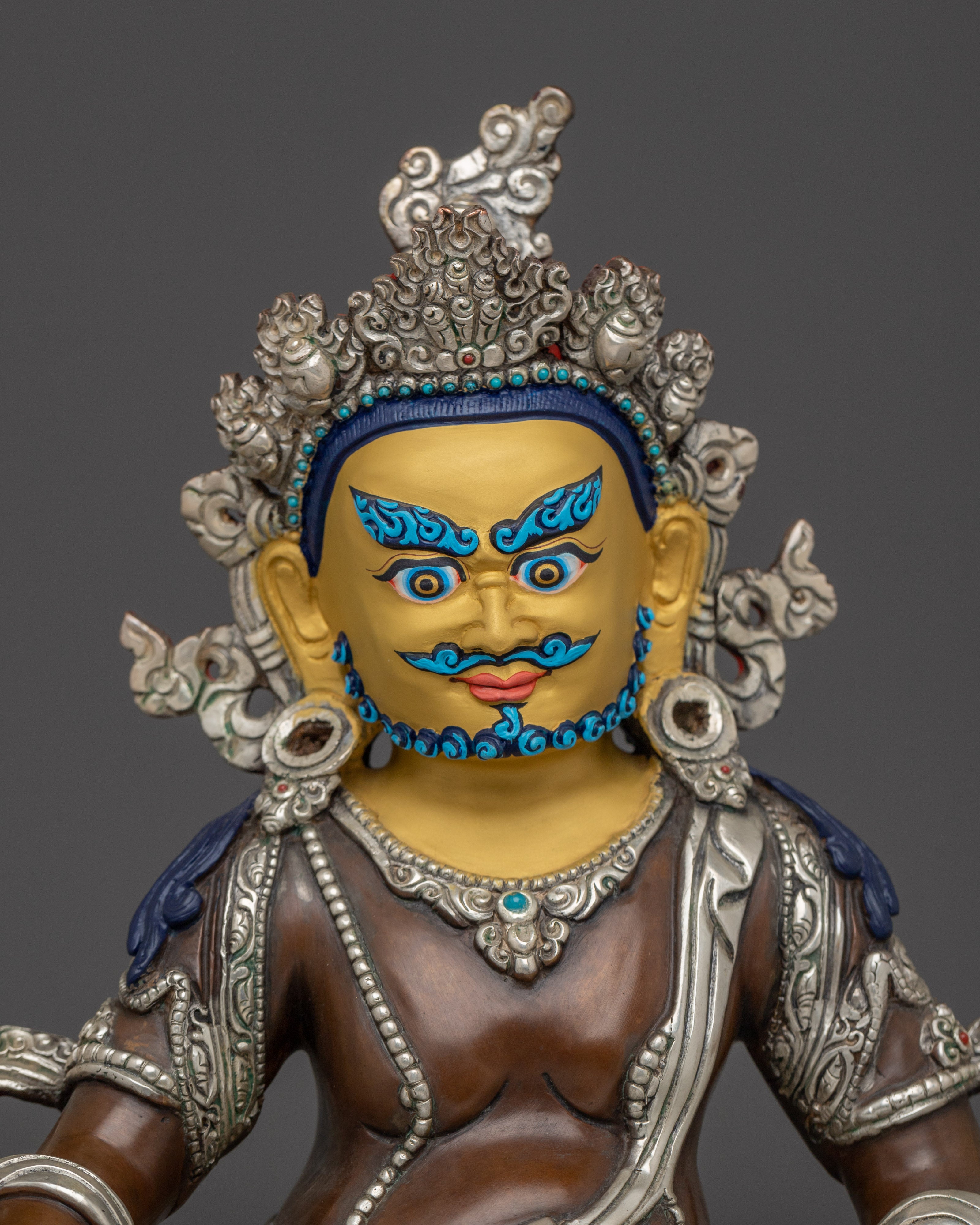 Wealth God Dzambhala Copper Statue