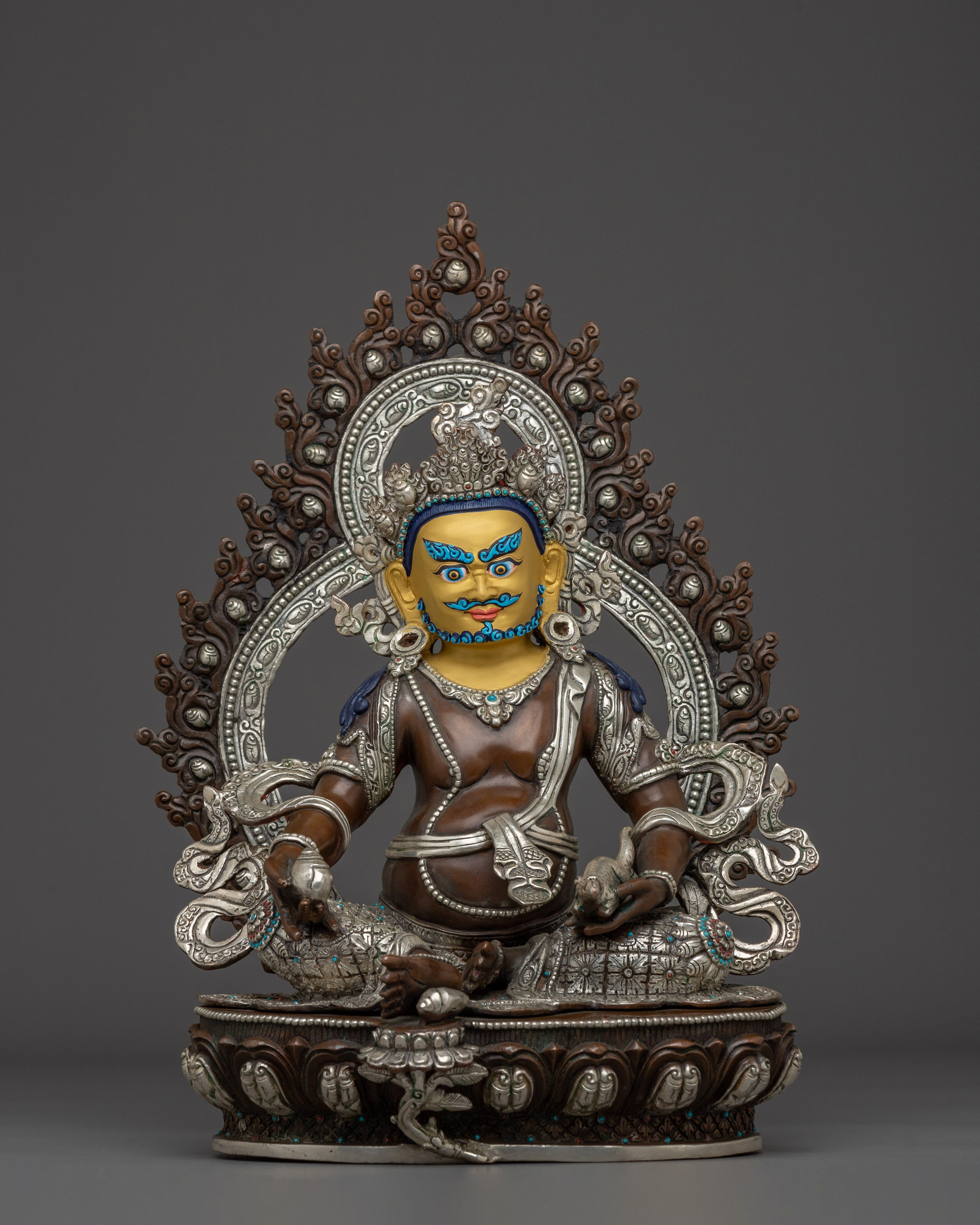 Wealth God Dzambhala Copper Statue