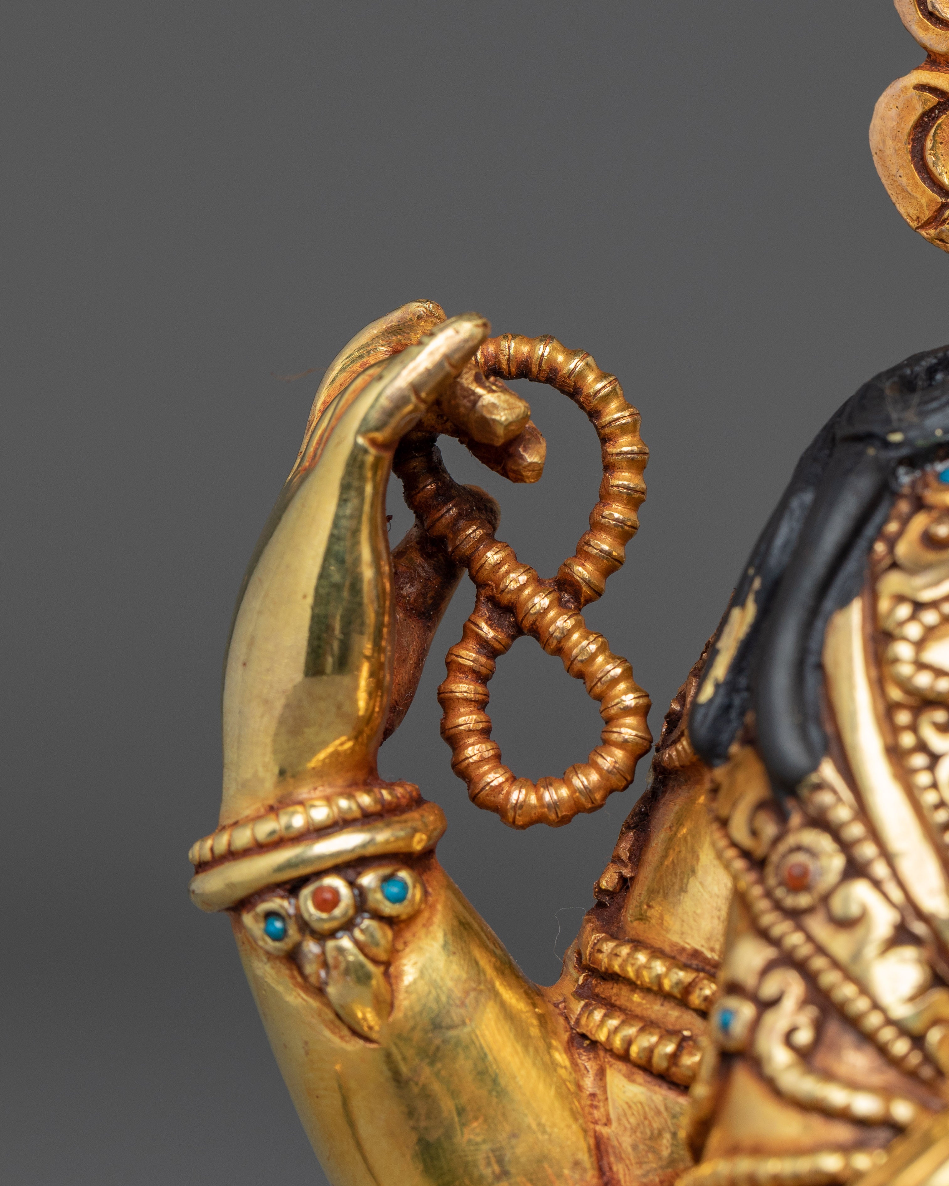 23.5cm Copper Statue of Bodhisattva Chenrezig