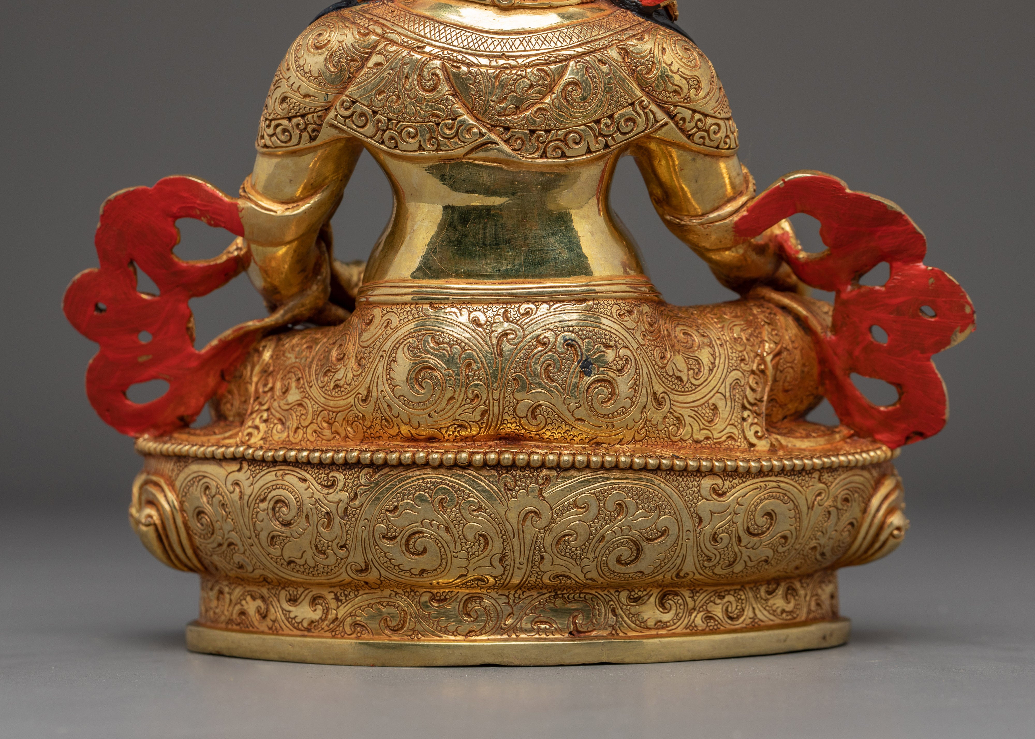 Golden Dzambhala Handmade Statue | Lord of Wealth