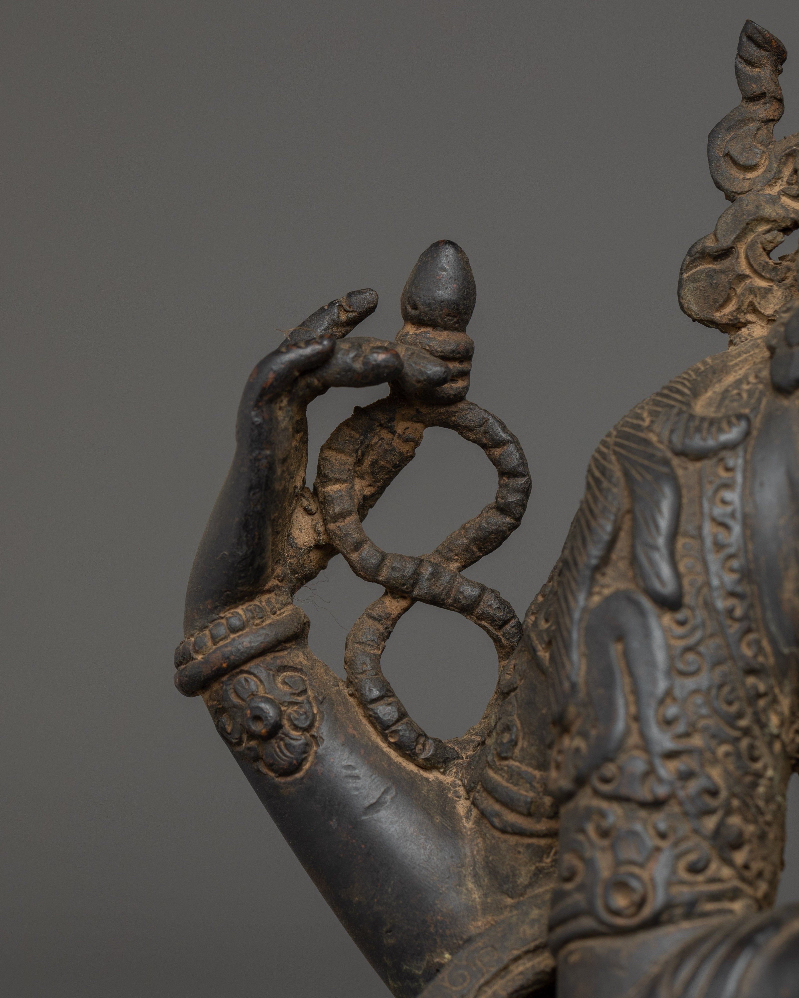 29.5cm Chenrezig Copper Statue | Bodhisattva of Compassion