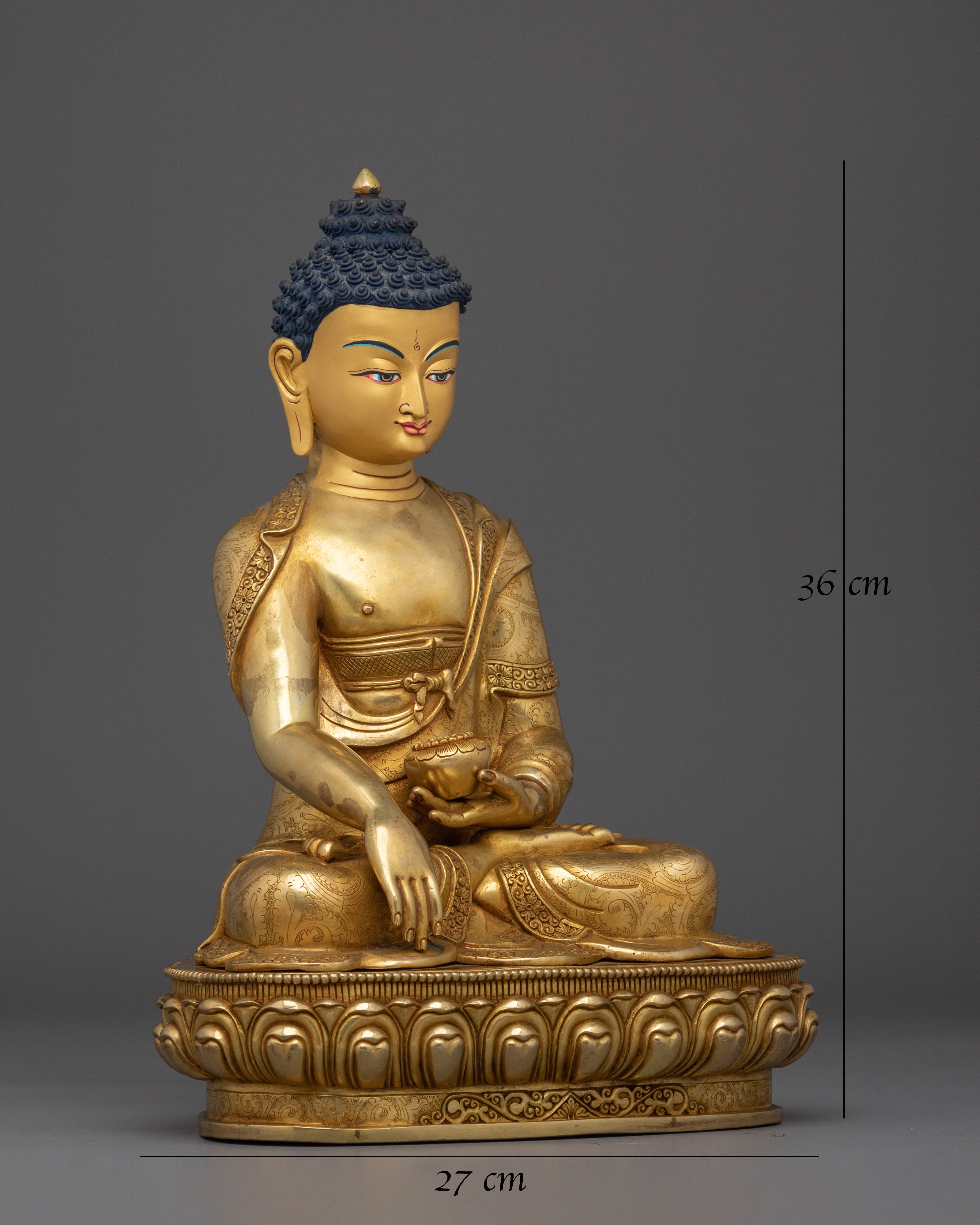 Shakyamuni Buddha Copper Statue: The Divine Dharma Teacher