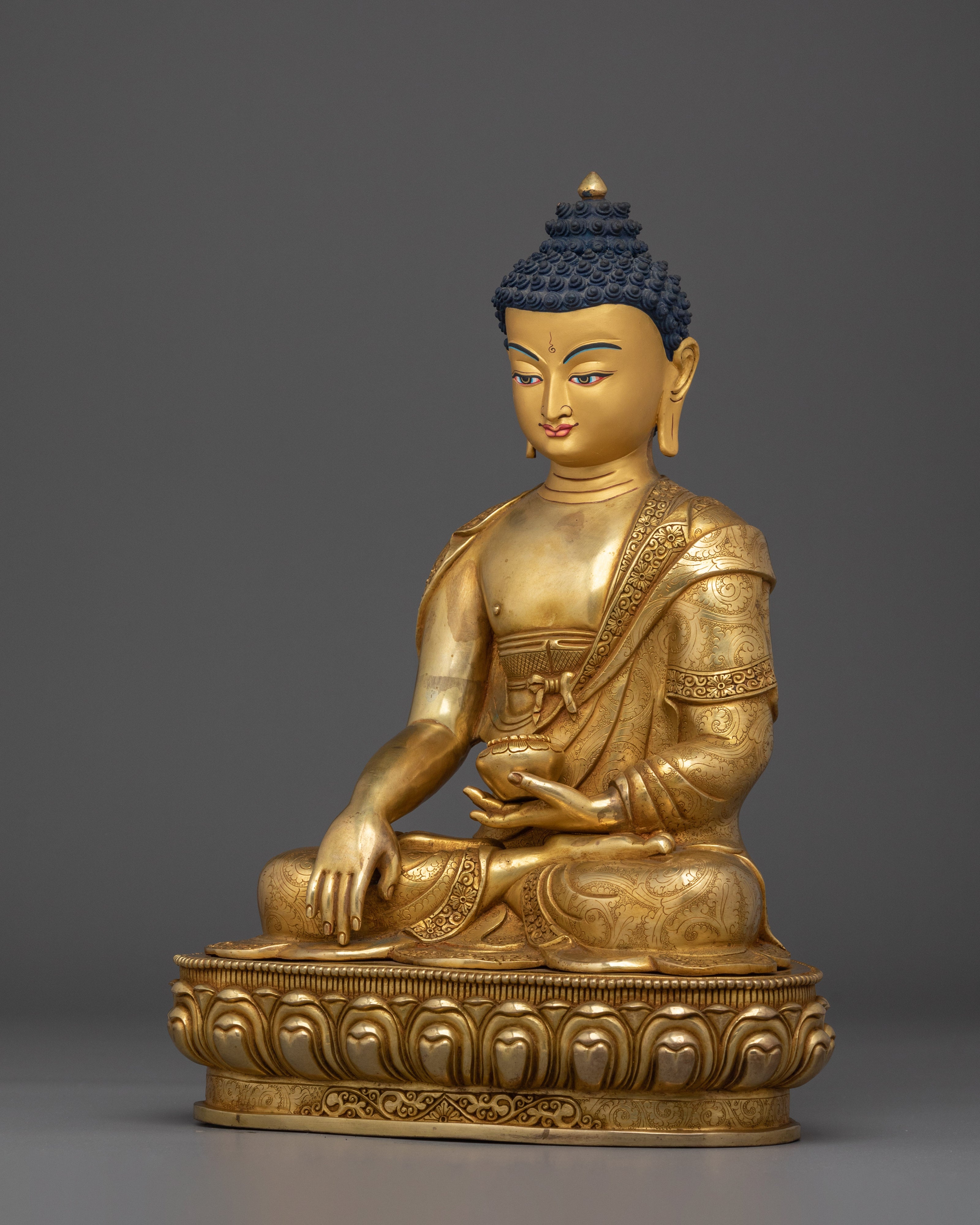 Shakyamuni Buddha Copper Statue: The Divine Dharma Teacher