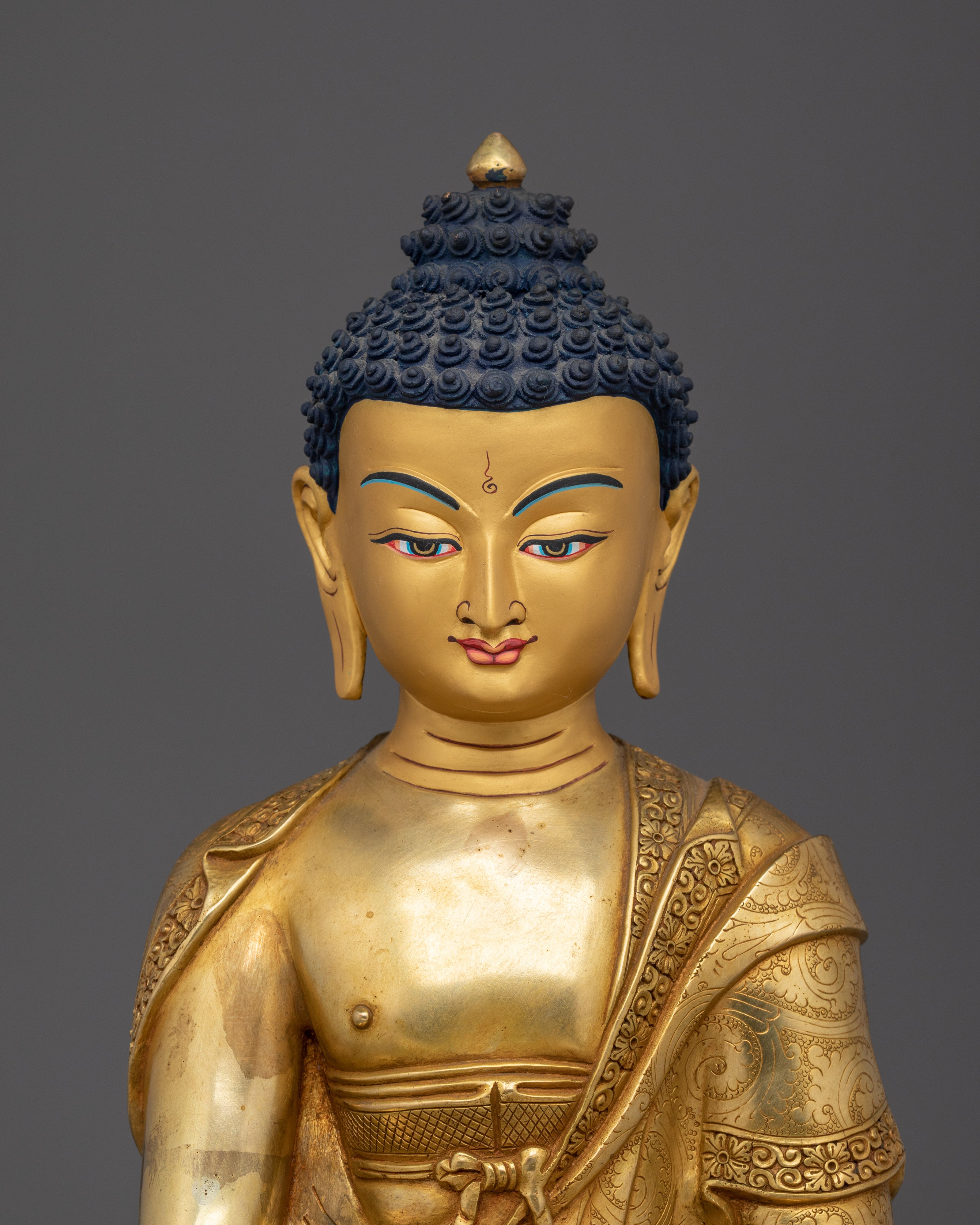 Shakyamuni Buddha Copper Statue: The Divine Dharma Teacher