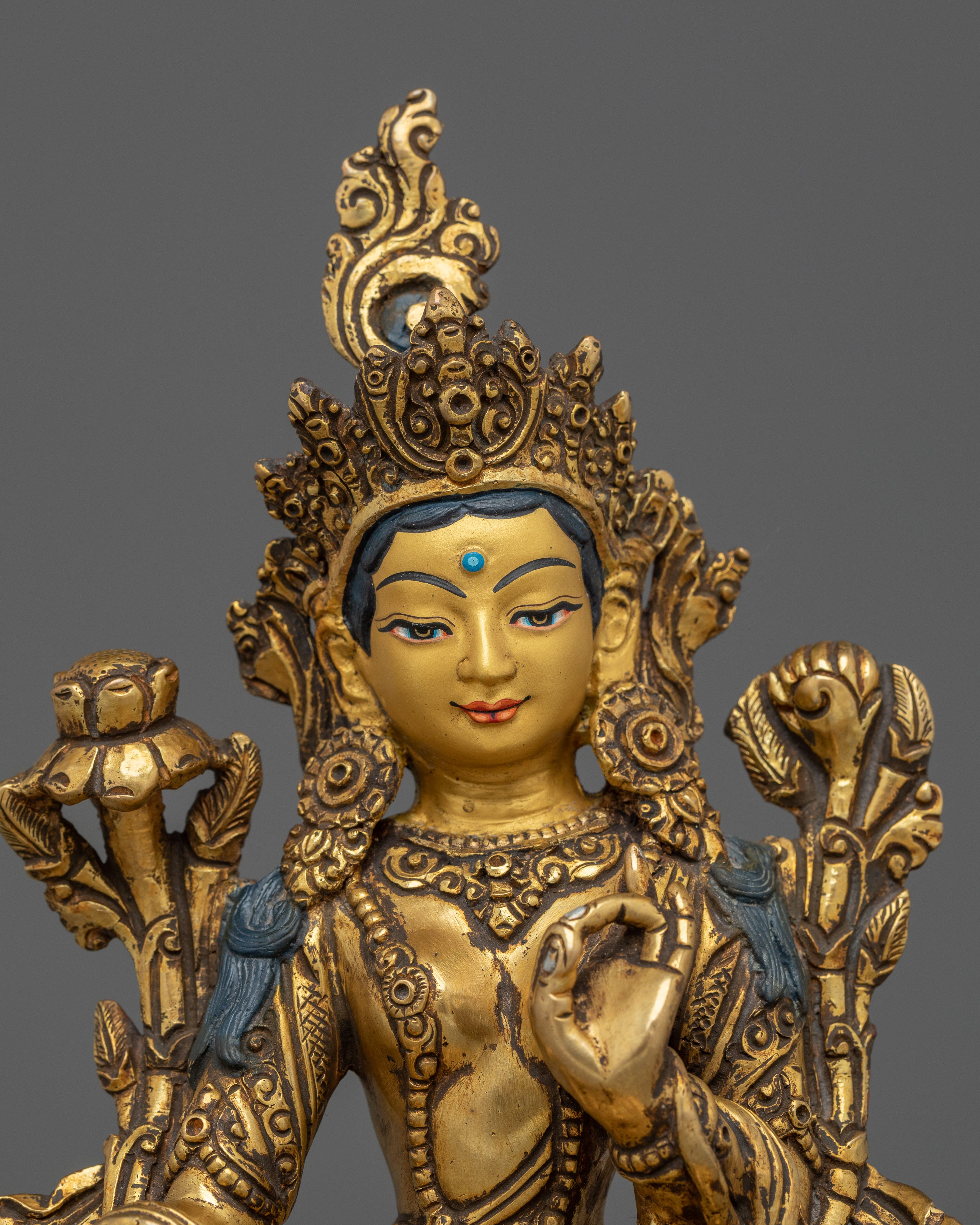 Compassionate Mother Green Tara Handmade Statue