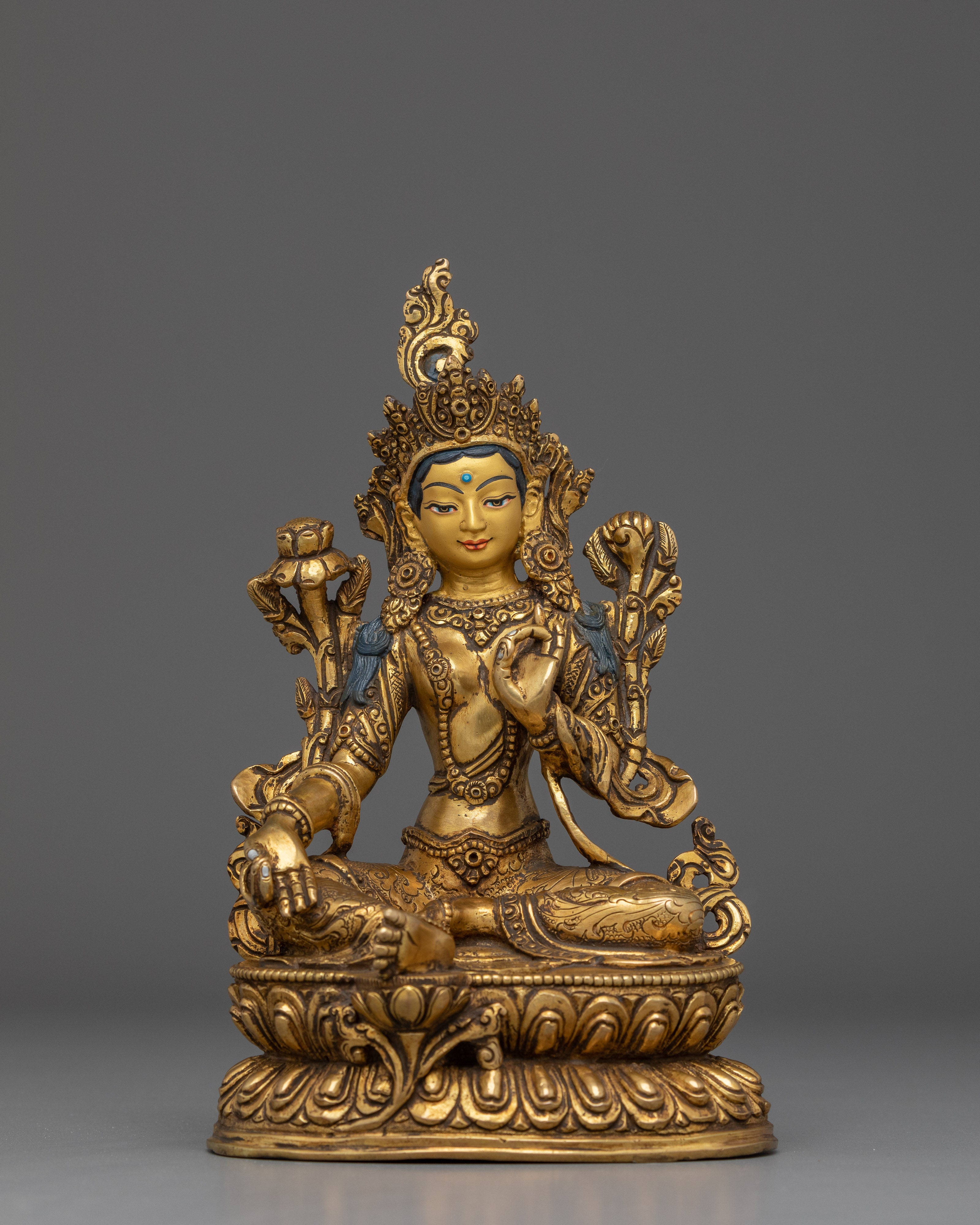 Compassionate Mother Green Tara Handmade  Statue