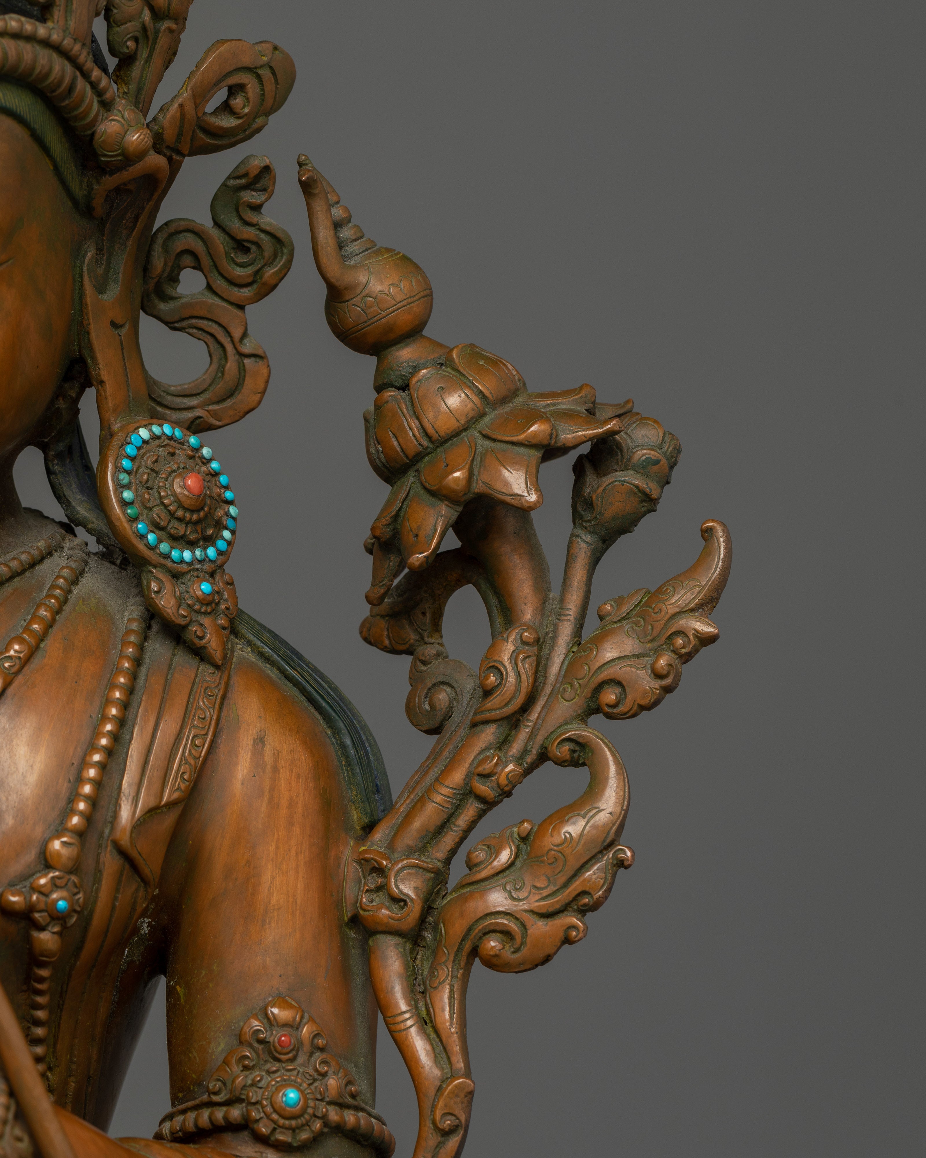 Handmade Maitreya Buddha Copper Statue