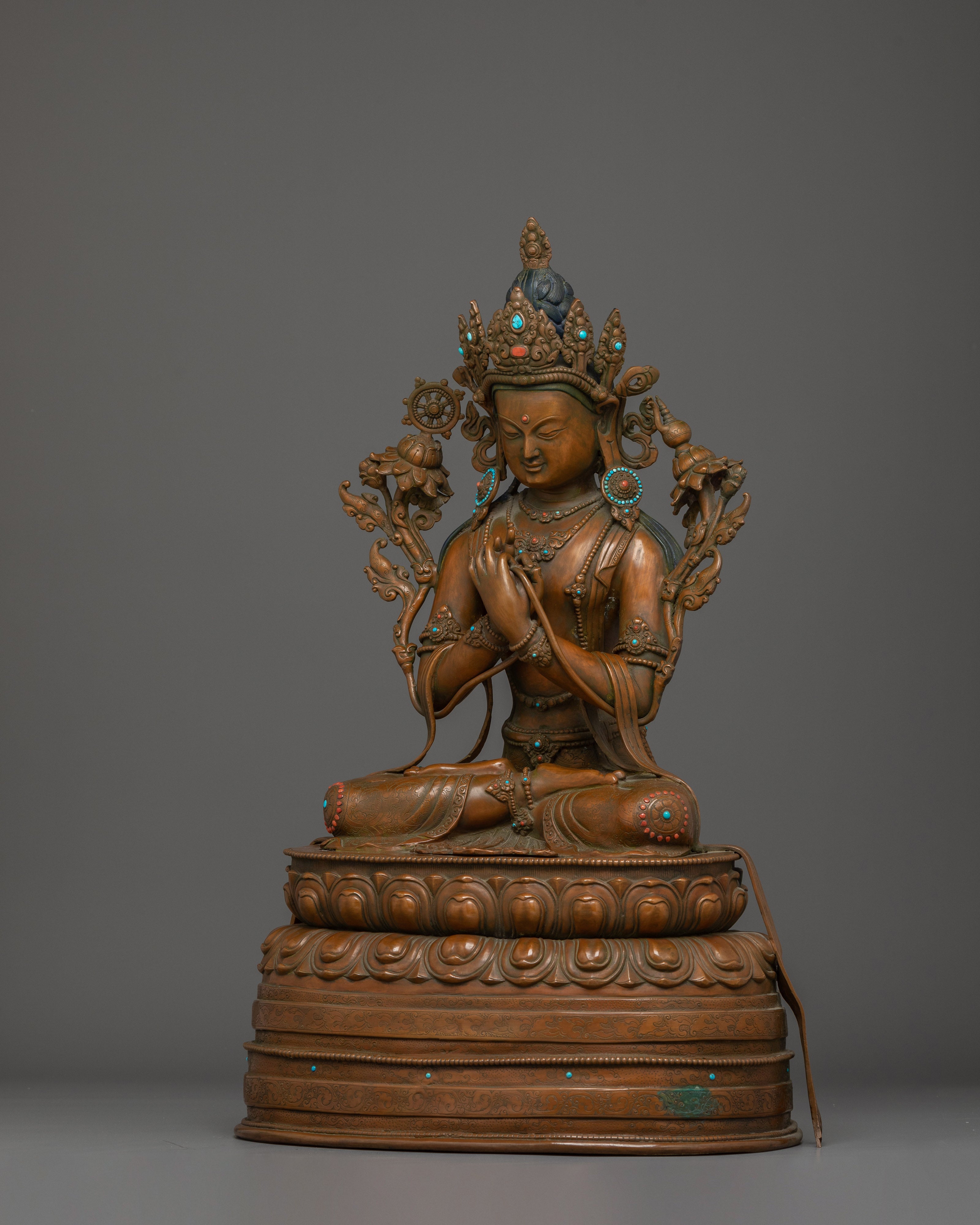 Handmade Maitreya Buddha Copper Statue