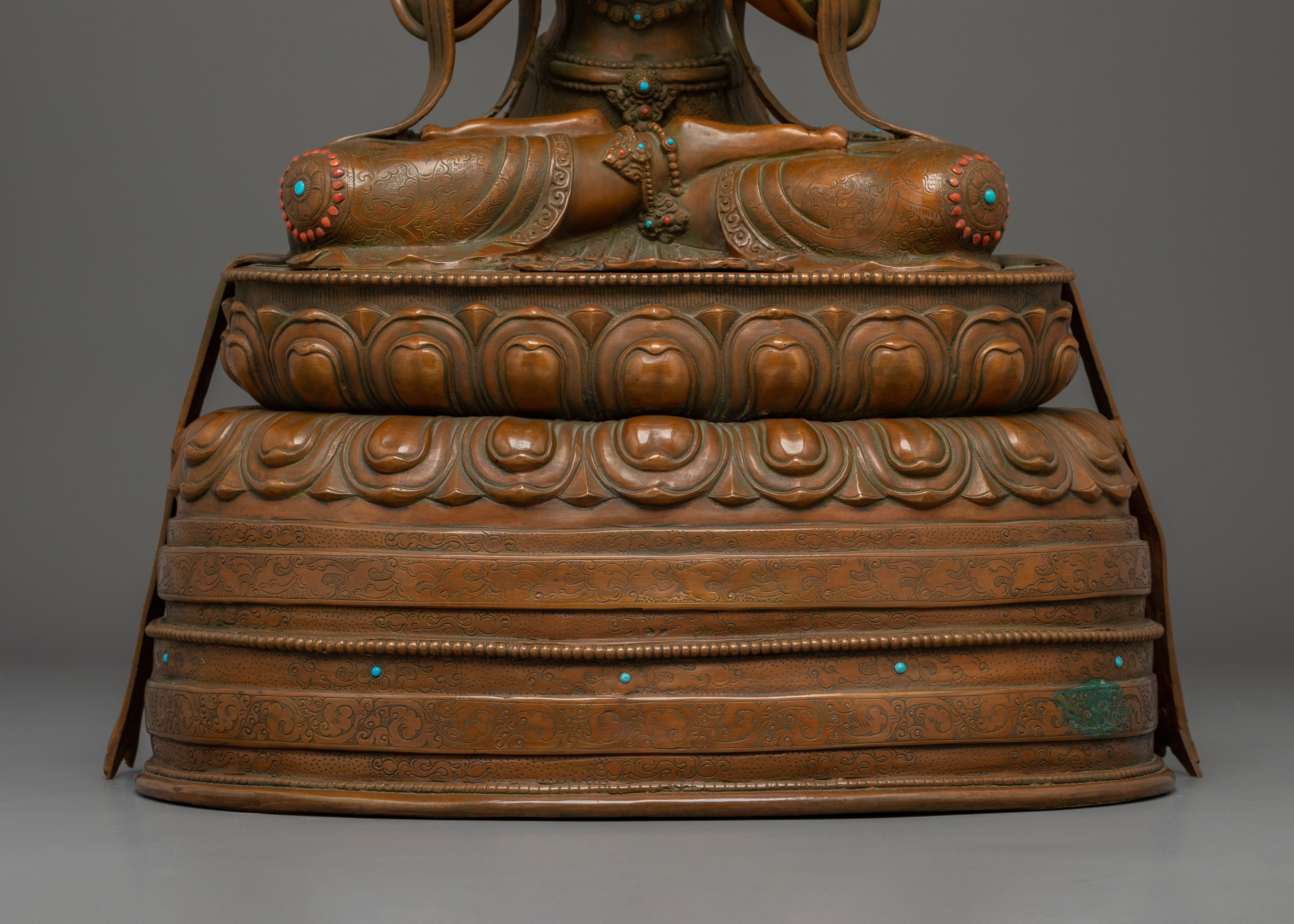 Handmade Maitreya Buddha Copper Statue