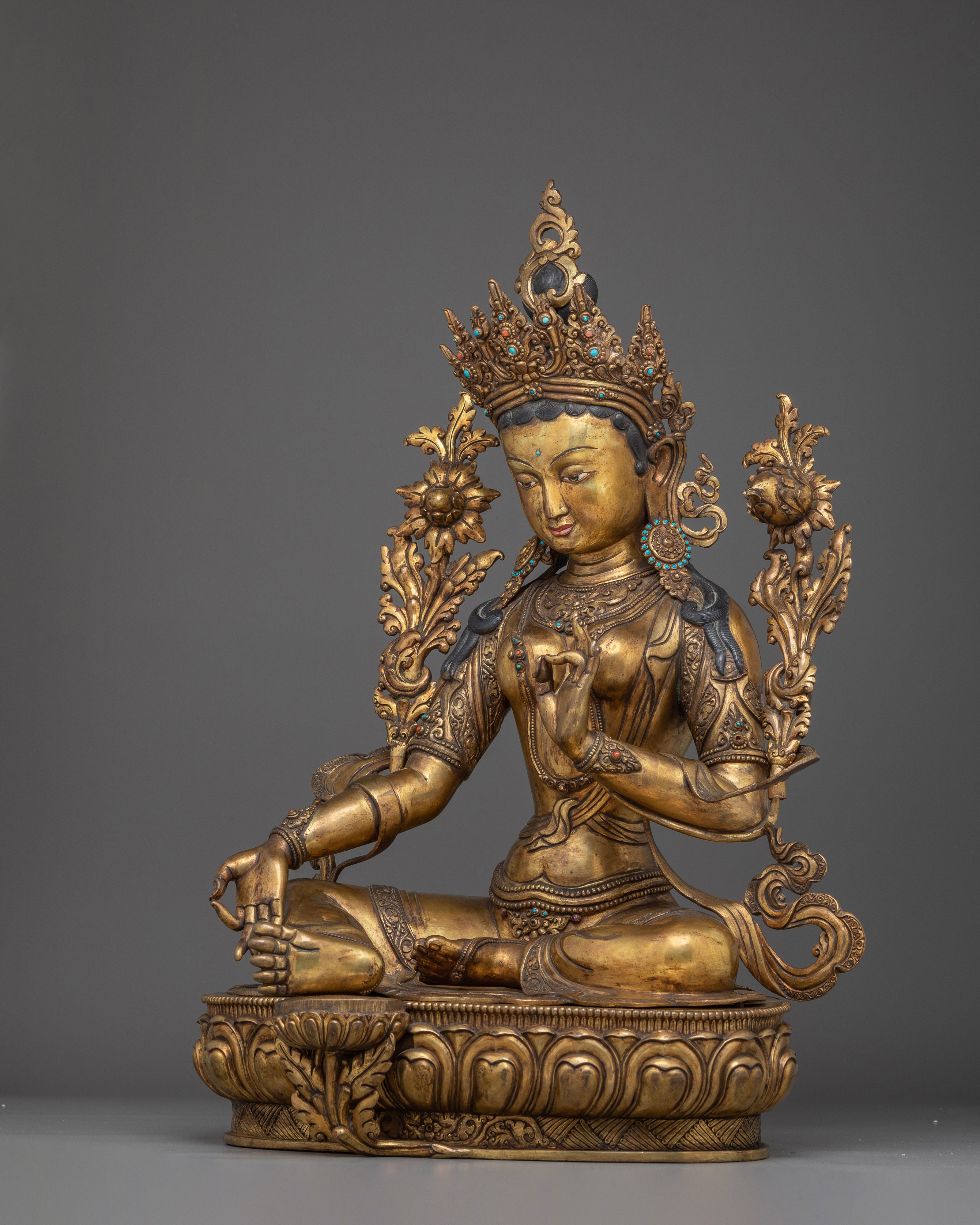 Green Tara Statue: Mother of Swift Liberator