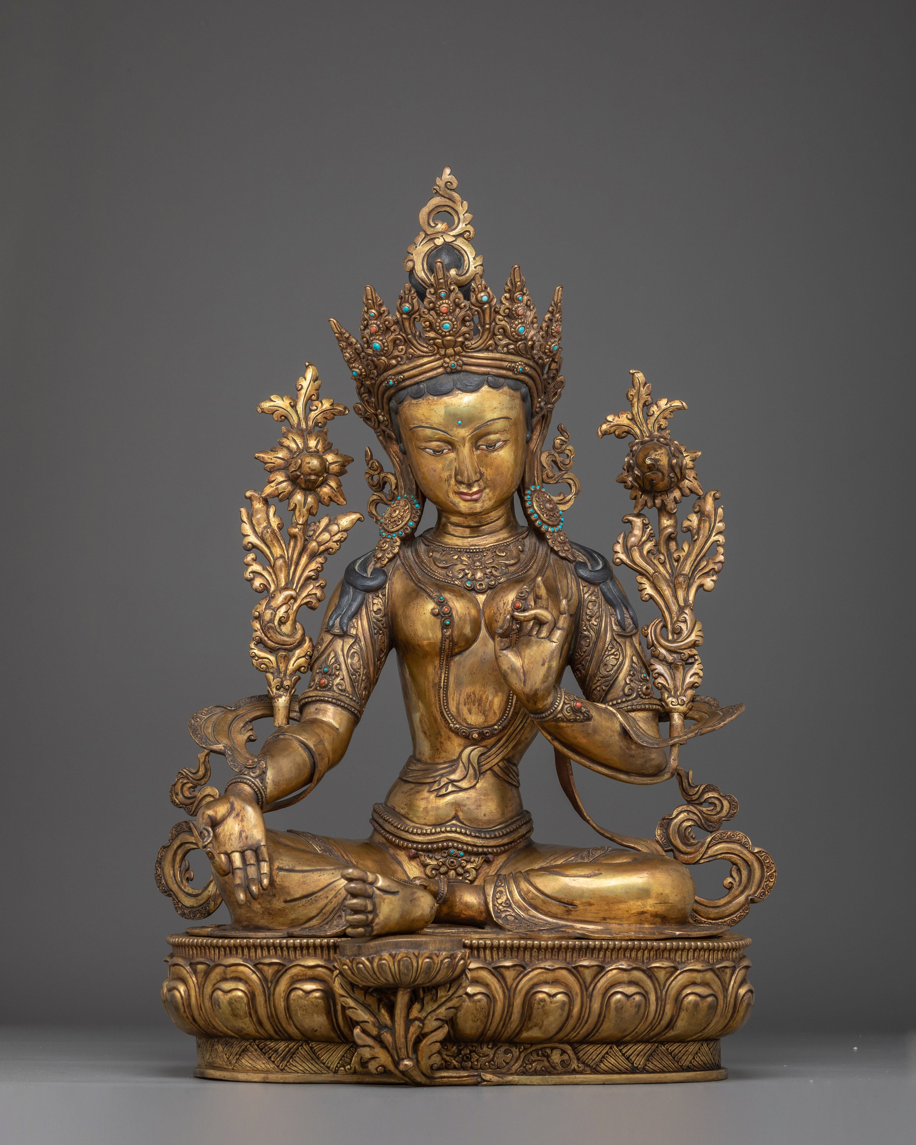 Green Tara Statue: Mother of Swift Liberator