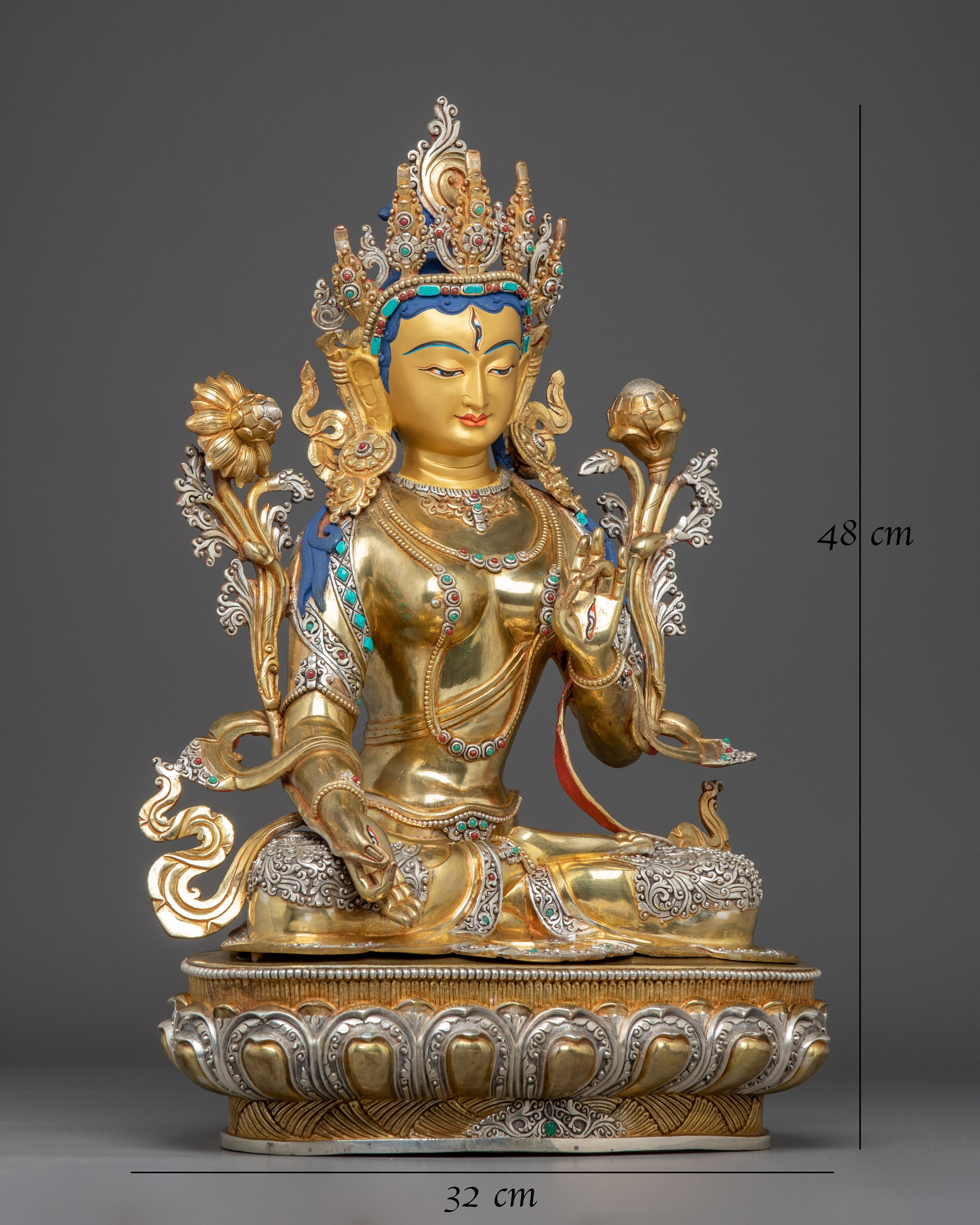 Handmade Golden Statue of Sita Tara