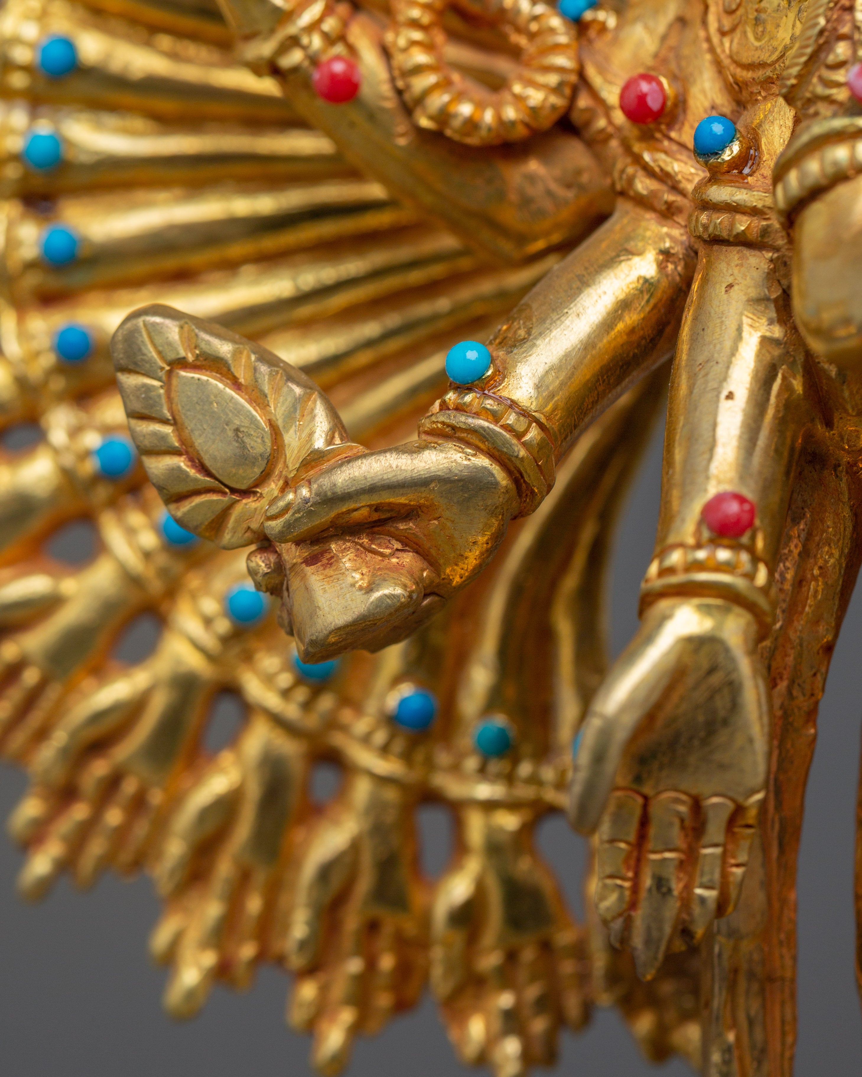 Handmade Thousand Armed Chenrezig Statue