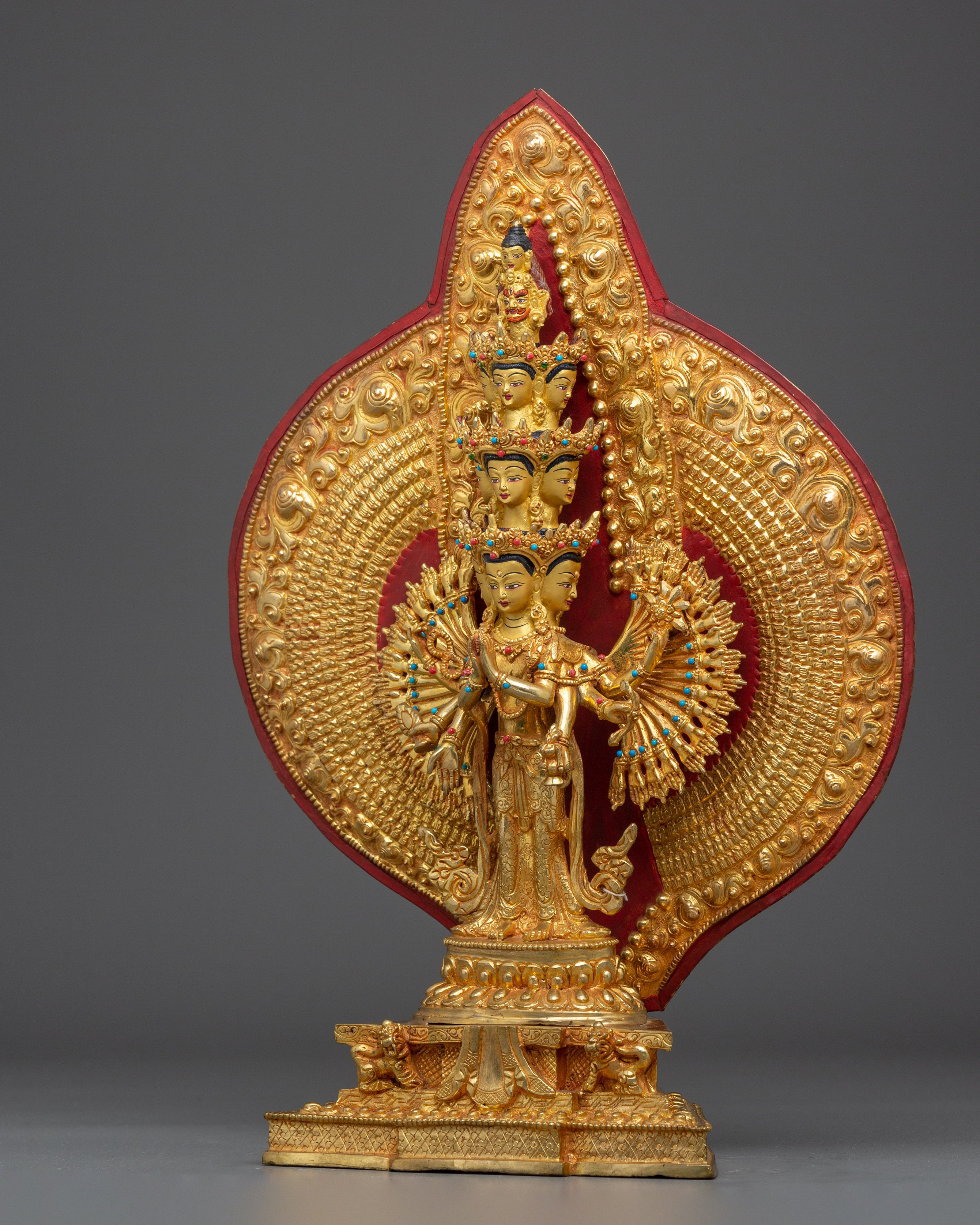 Handmade Thousand Armed Chenrezig Statue