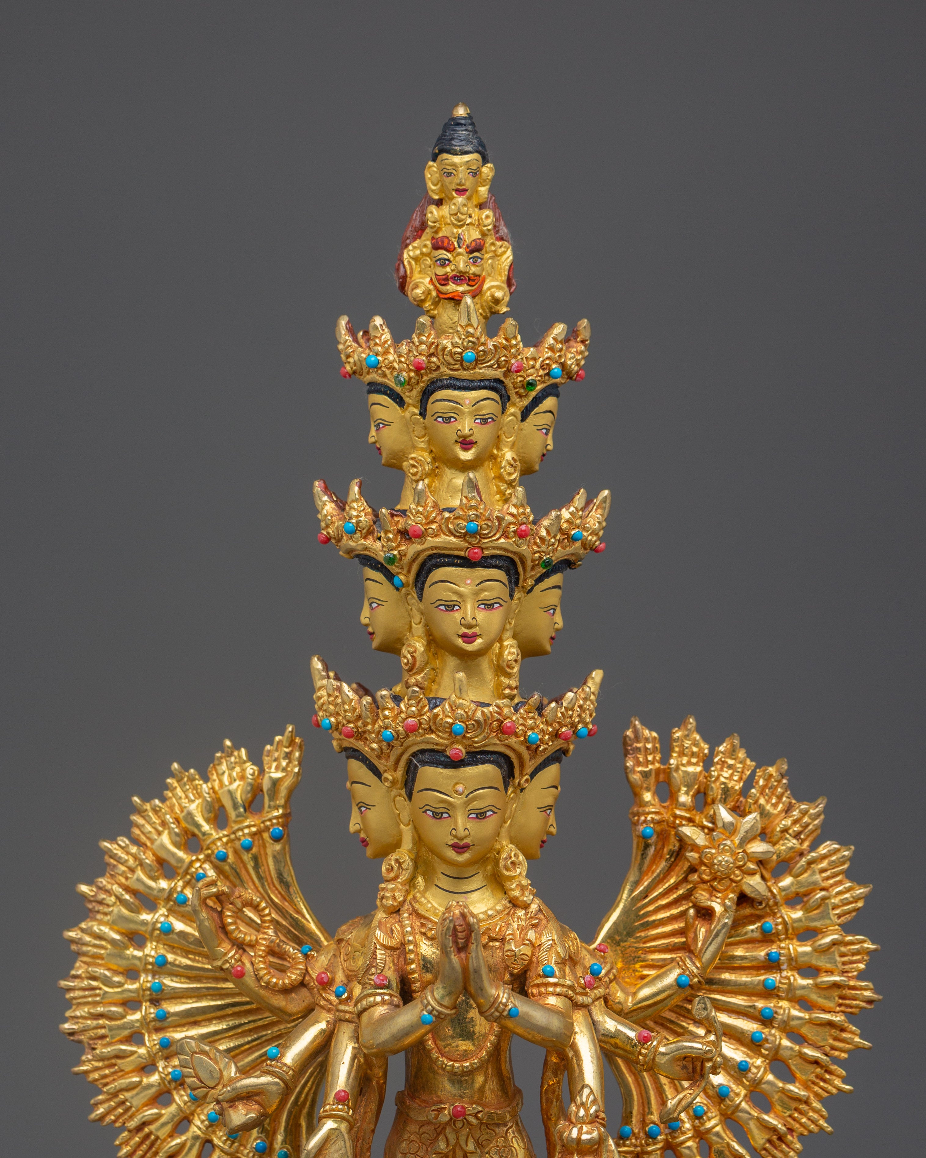 Handmade Thousand Armed Chenrezig Statue