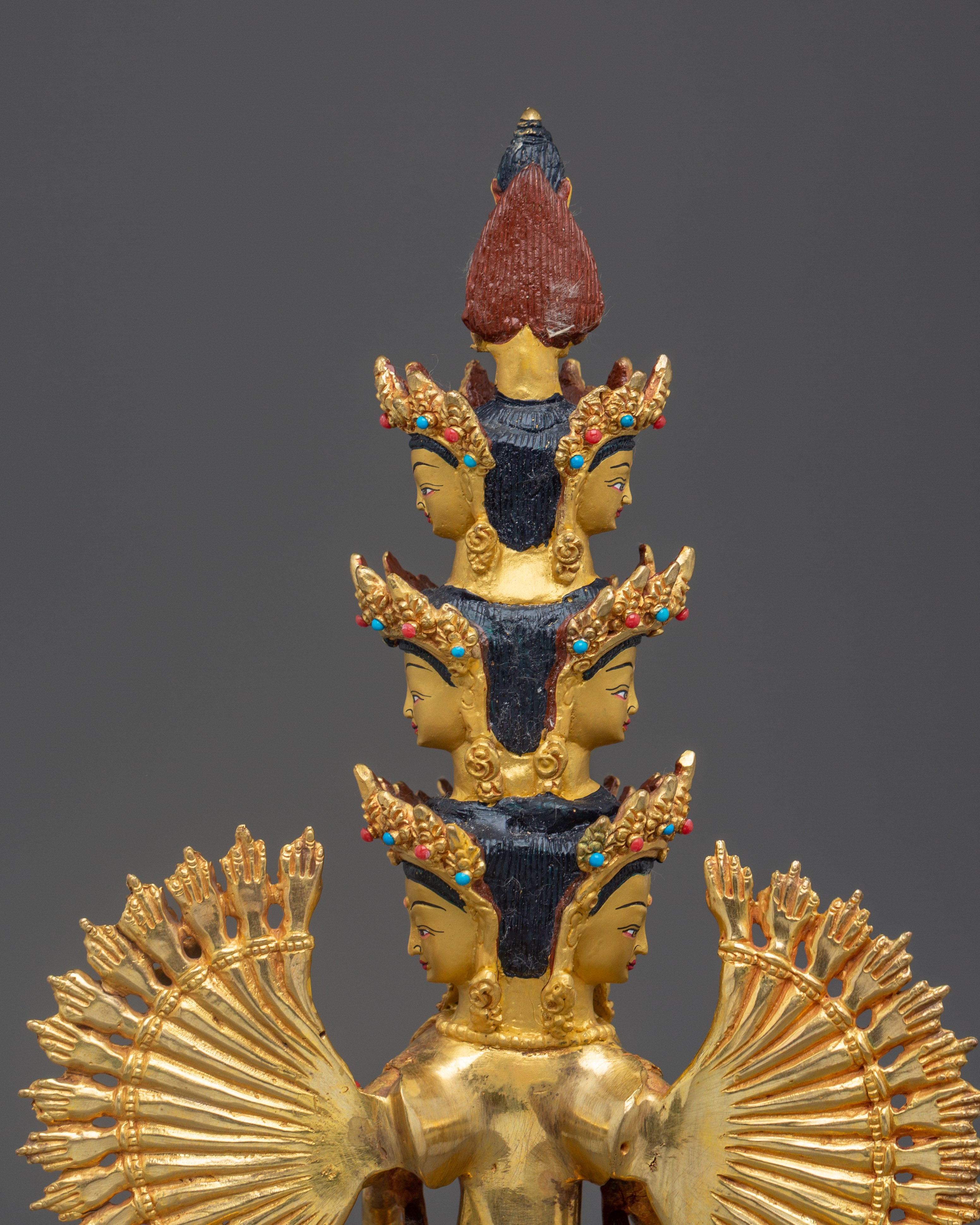 Handmade Thousand Armed Chenrezig Statue