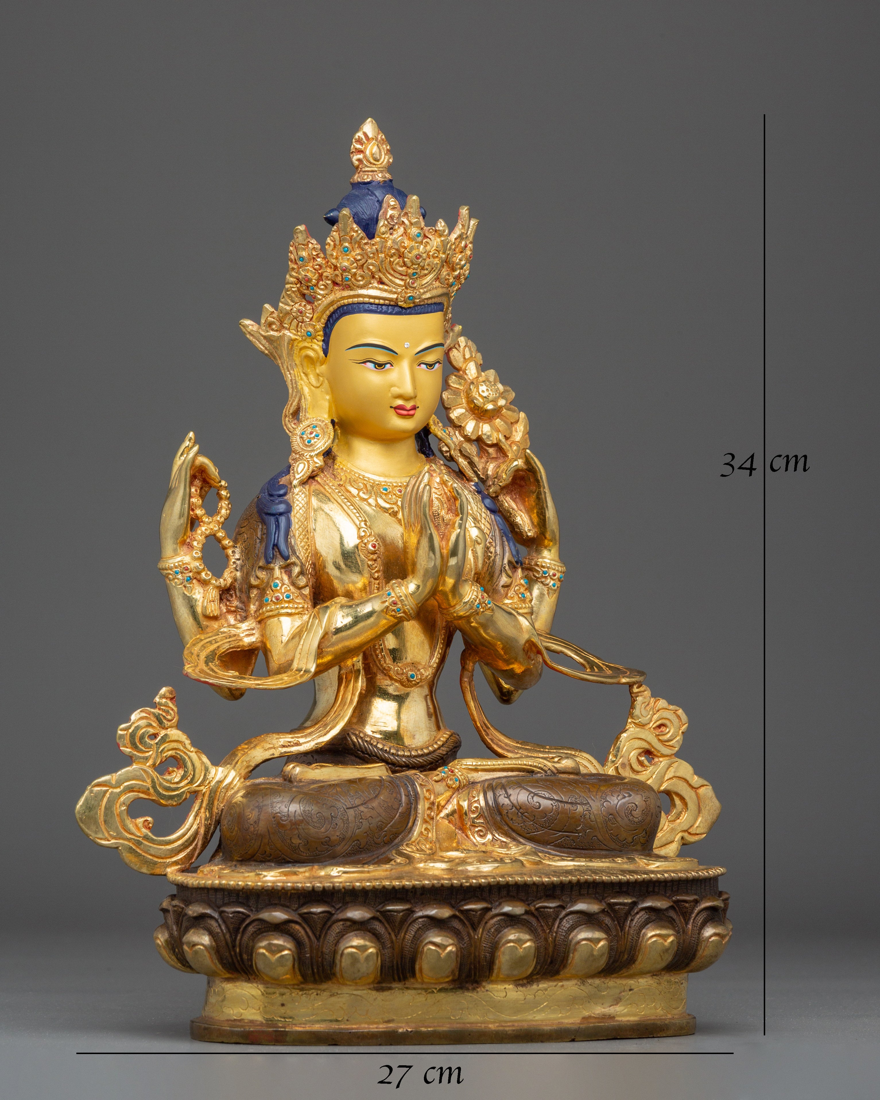 Statue of Chenrezig for Spiritual Decor
