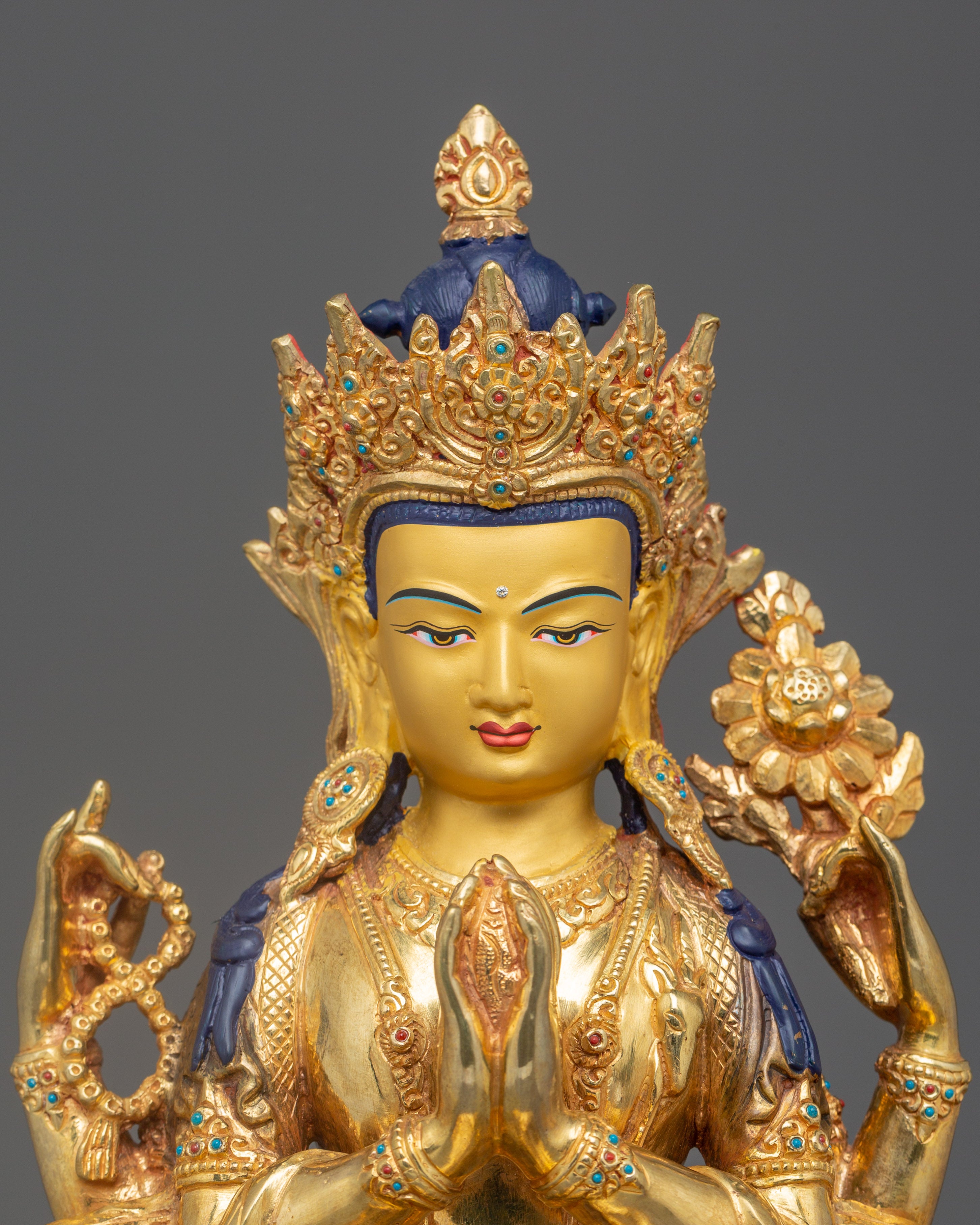 Statue of Chenrezig for Spiritual Decor
