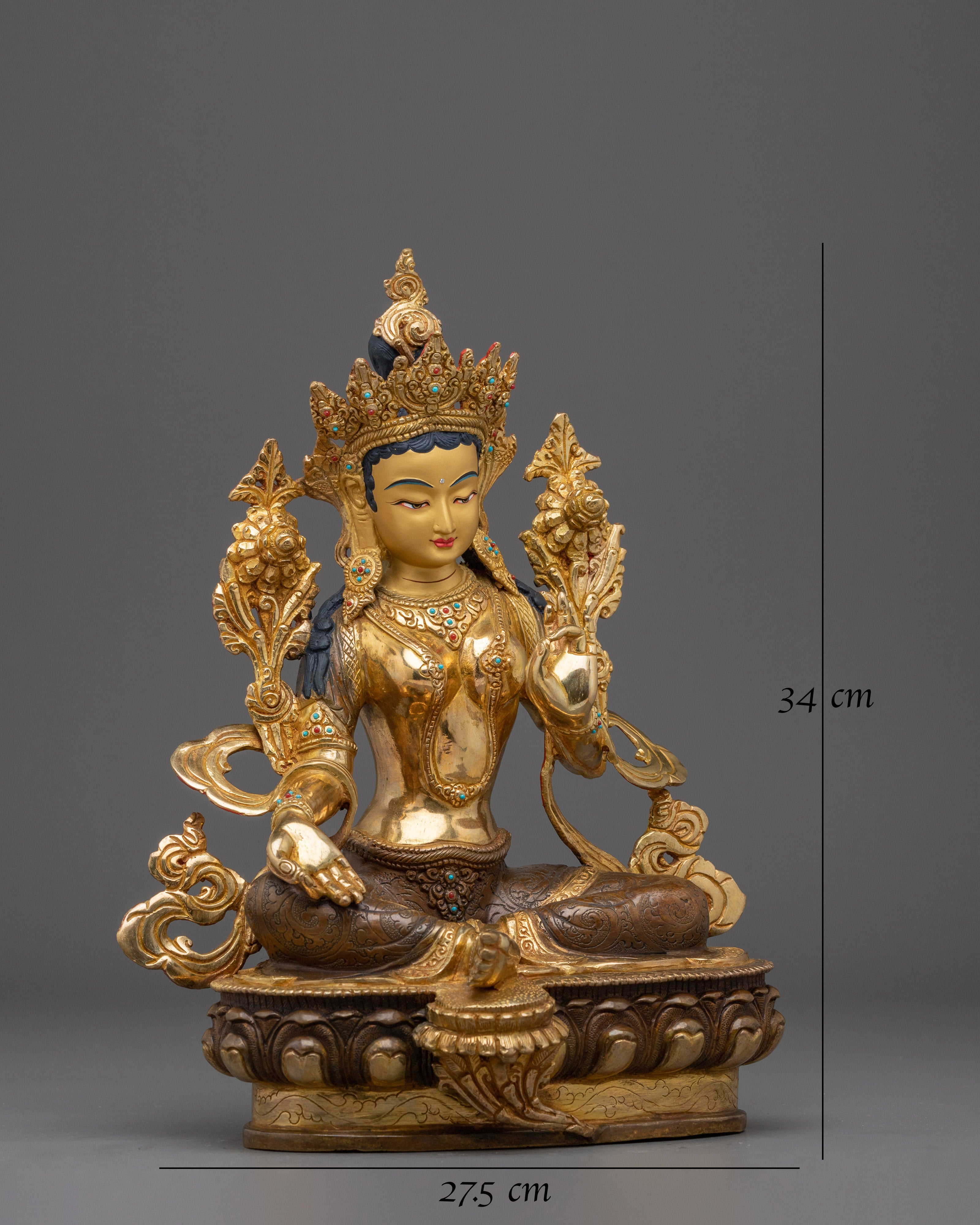 Green Tara Artwork : Swift Liberator Goddess