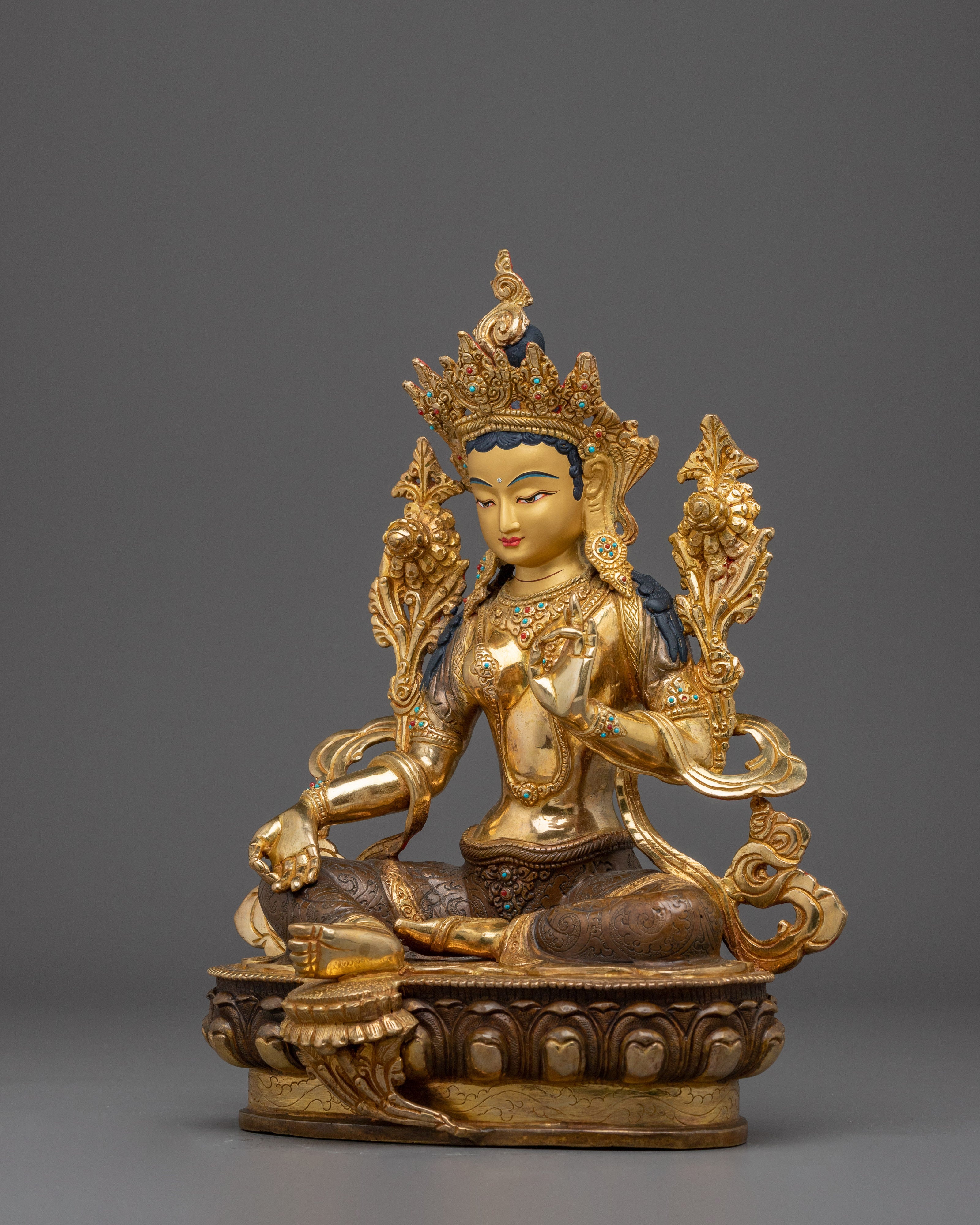 Green Tara Artwork : Swift Liberator Goddess