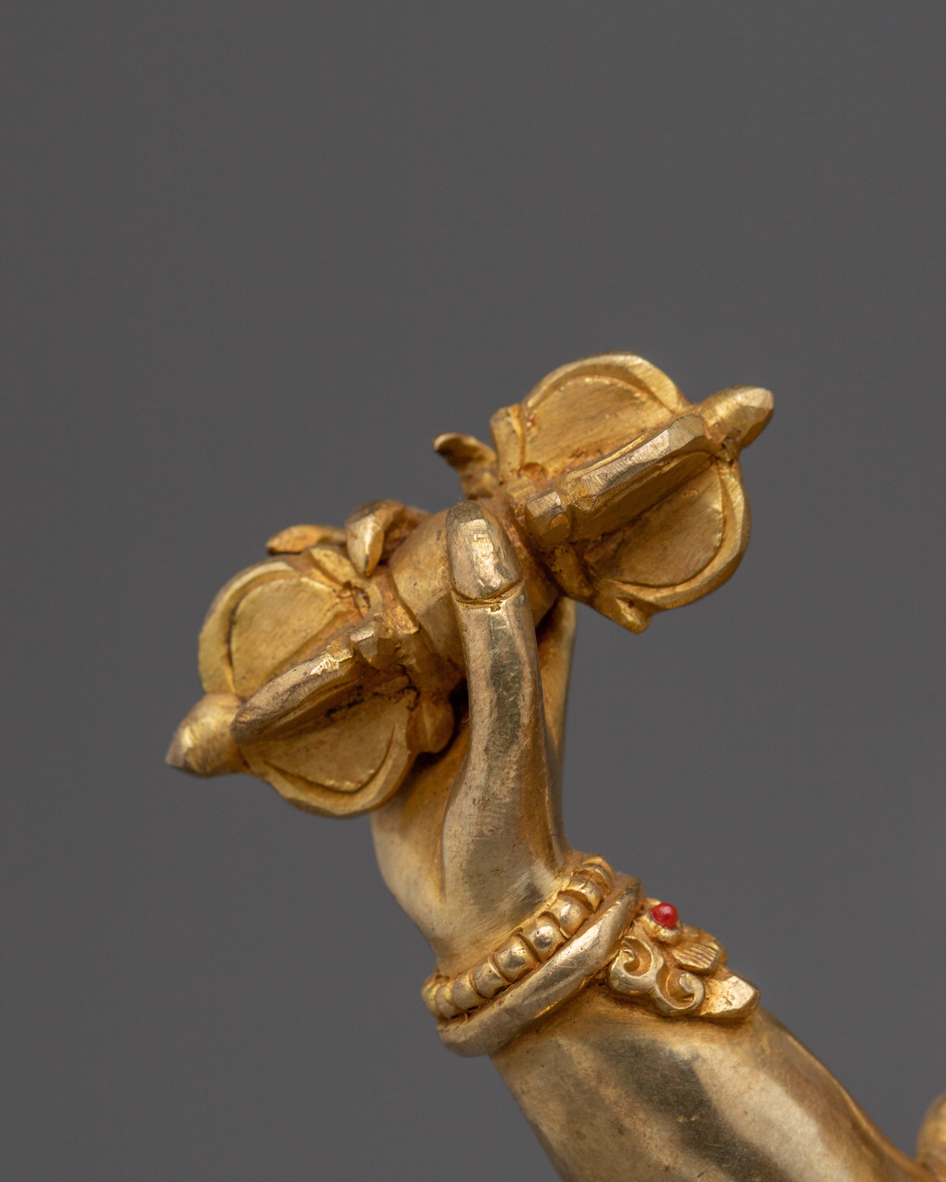 Vajrapani Figurine, Wrathful Protector And Thunderbolt Holder