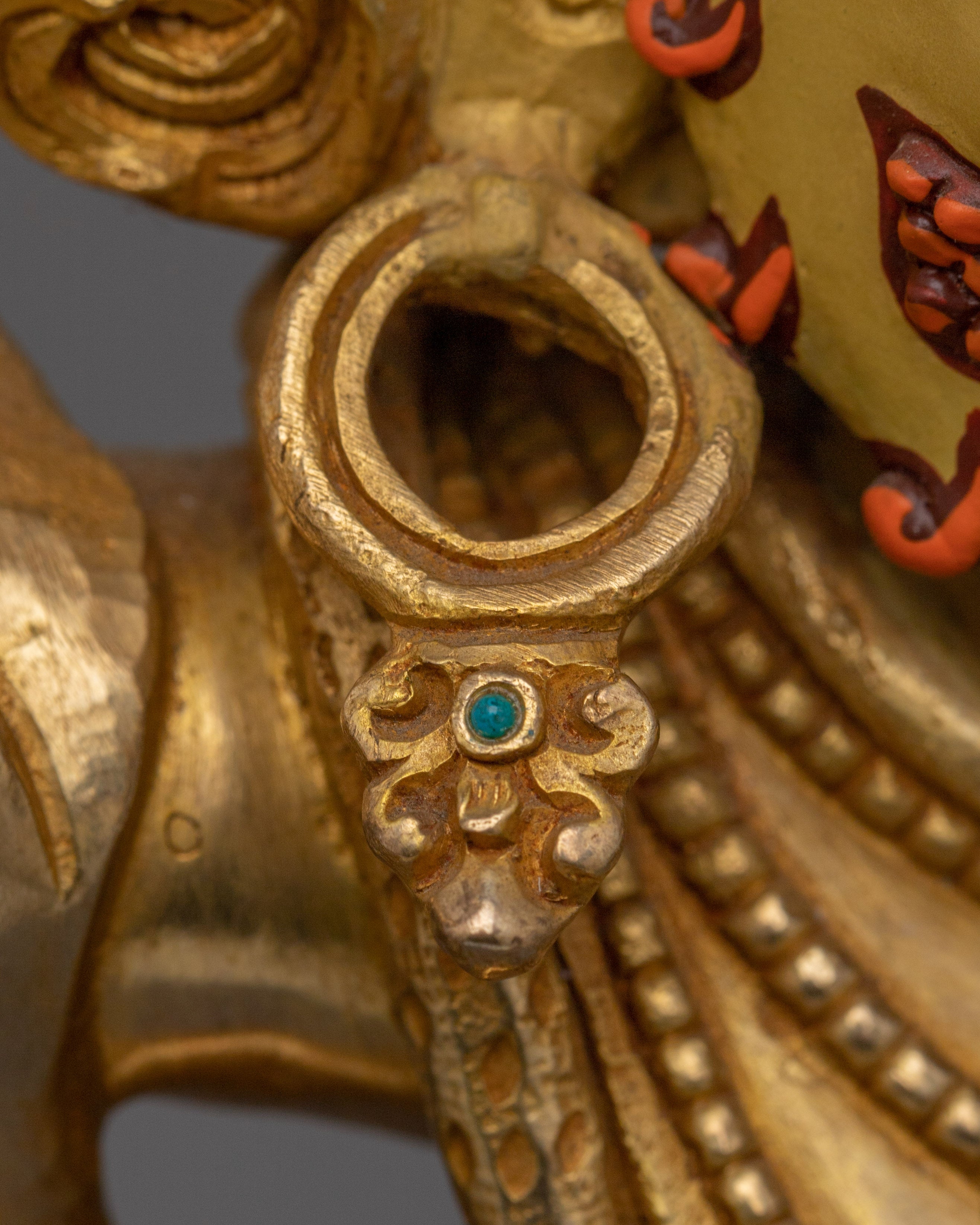 Vajrapani Figurine, Wrathful Protector And Thunderbolt Holder