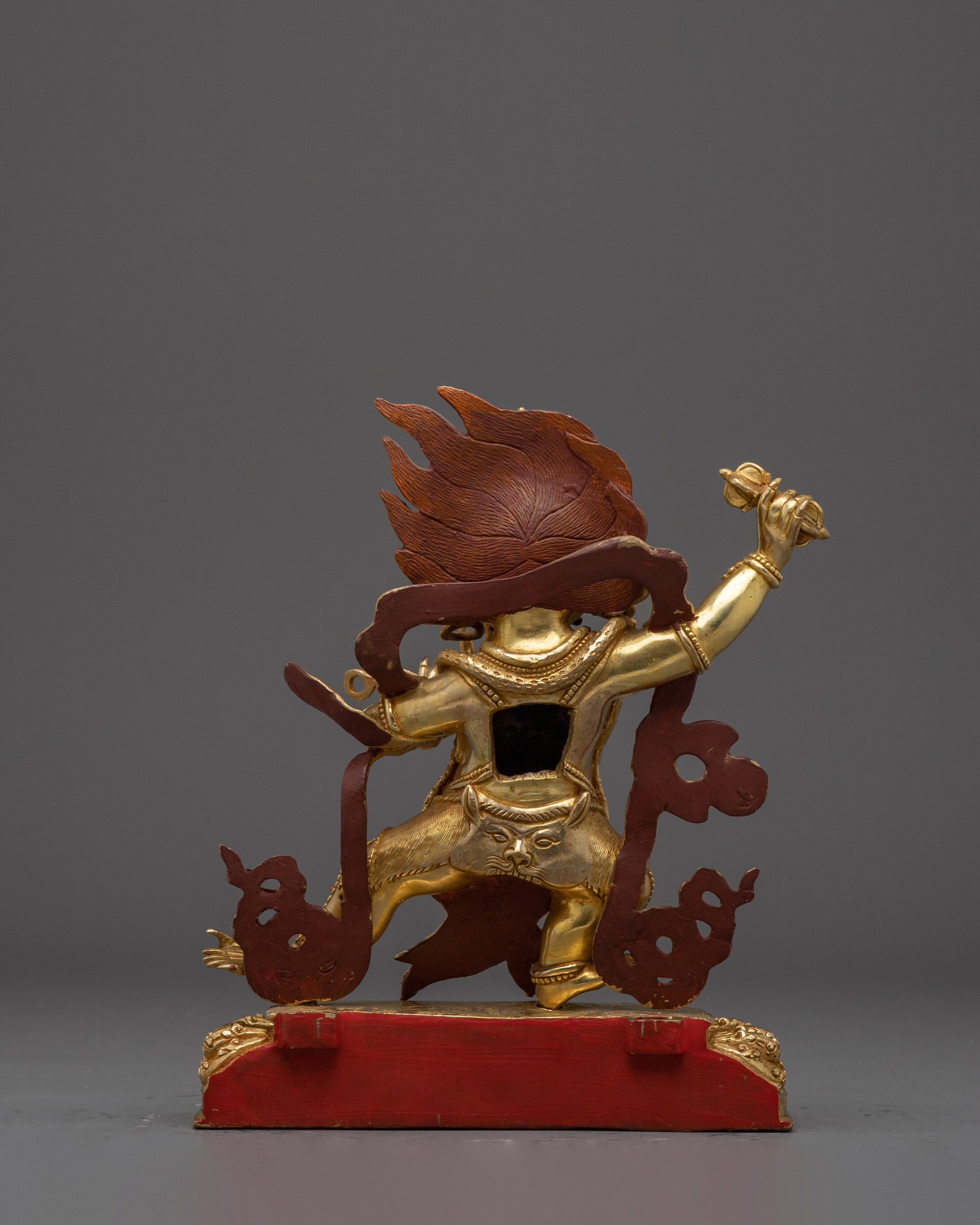 Vajrapani Figurine, Wrathful Protector And Thunderbolt Holder