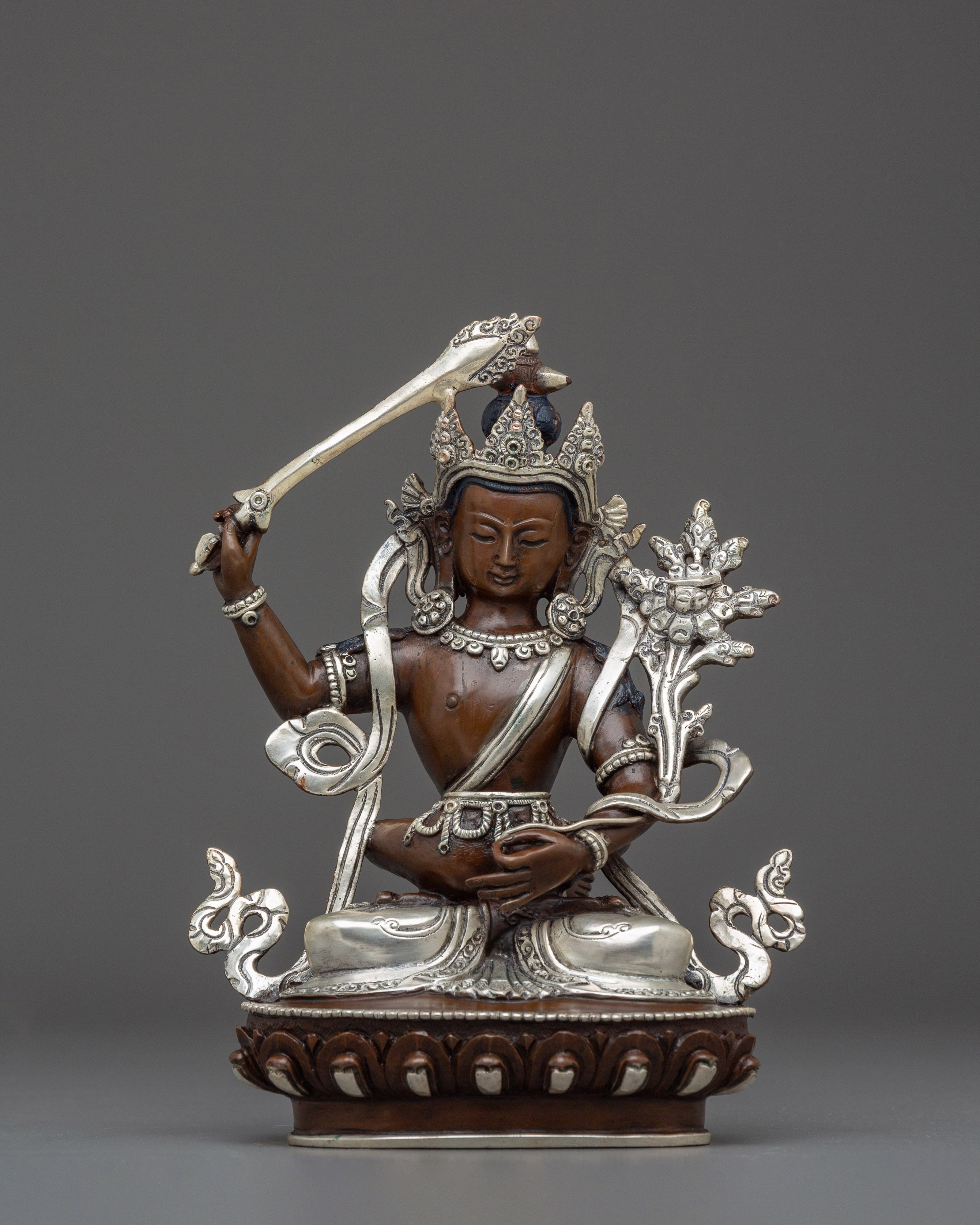 Manjushri With Consort Handmade Statue