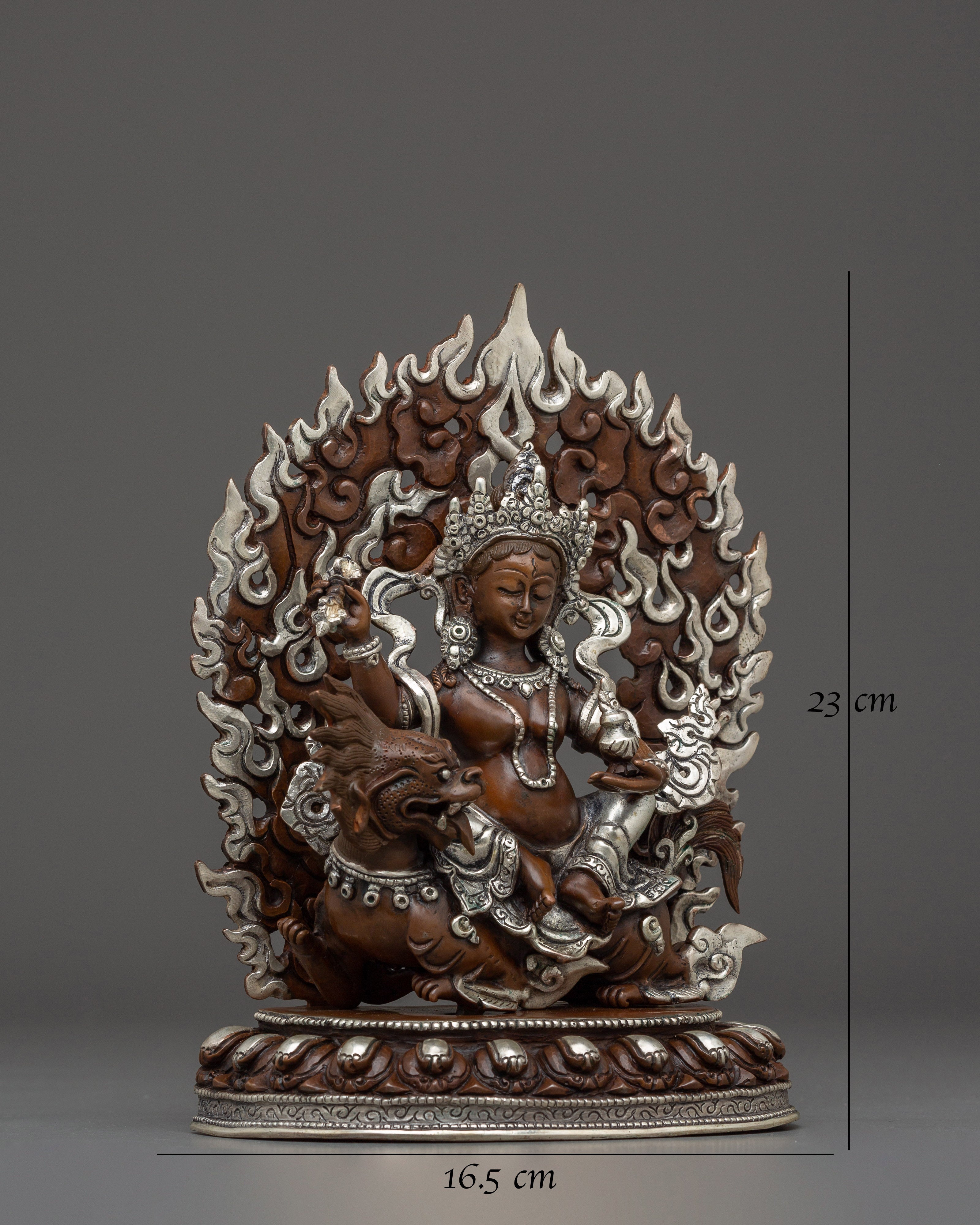Oxidized Copper Tsheringma Statue