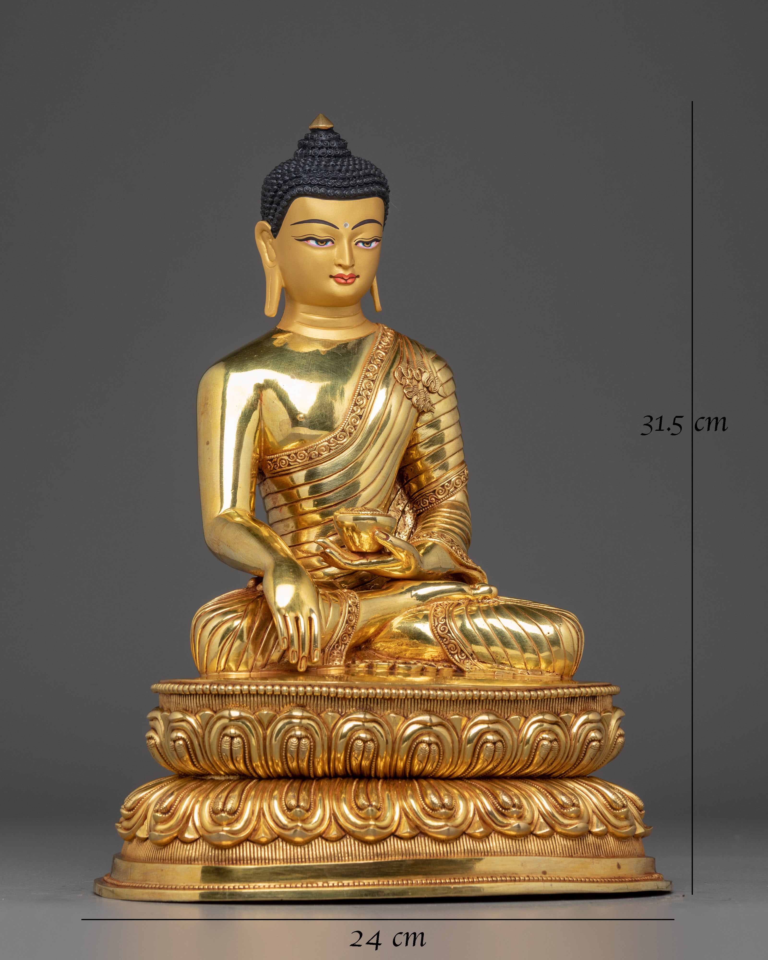 Statue set of Three Buddha: The Enlightened Trio | Golden Sculptures