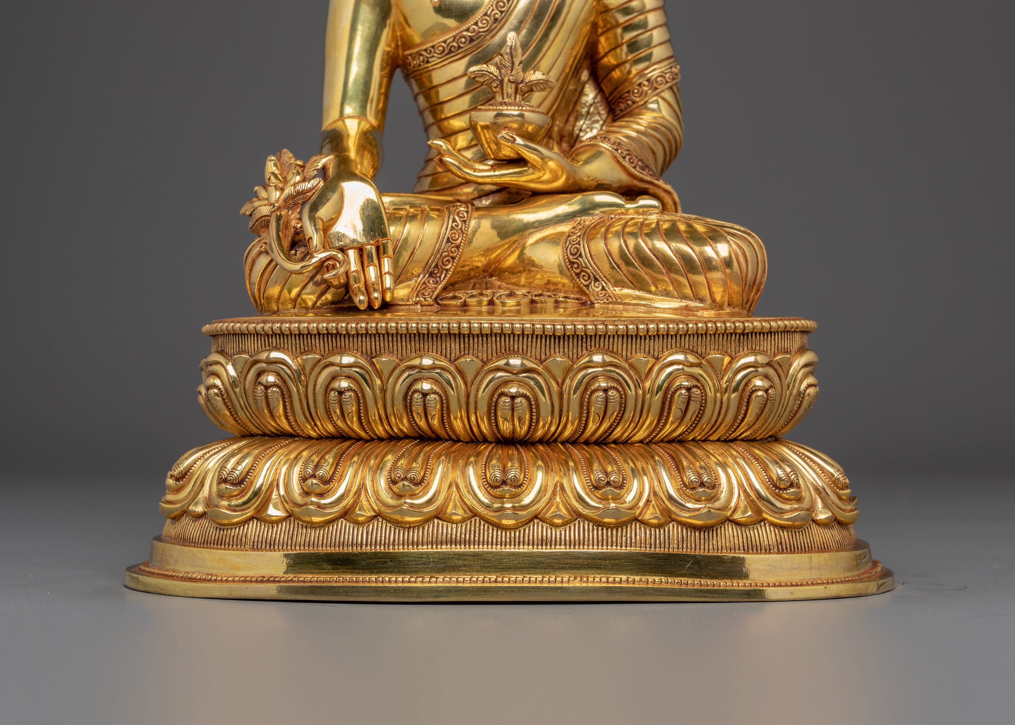 Statue set of Three Buddha: The Enlightened Trio | Golden Sculptures