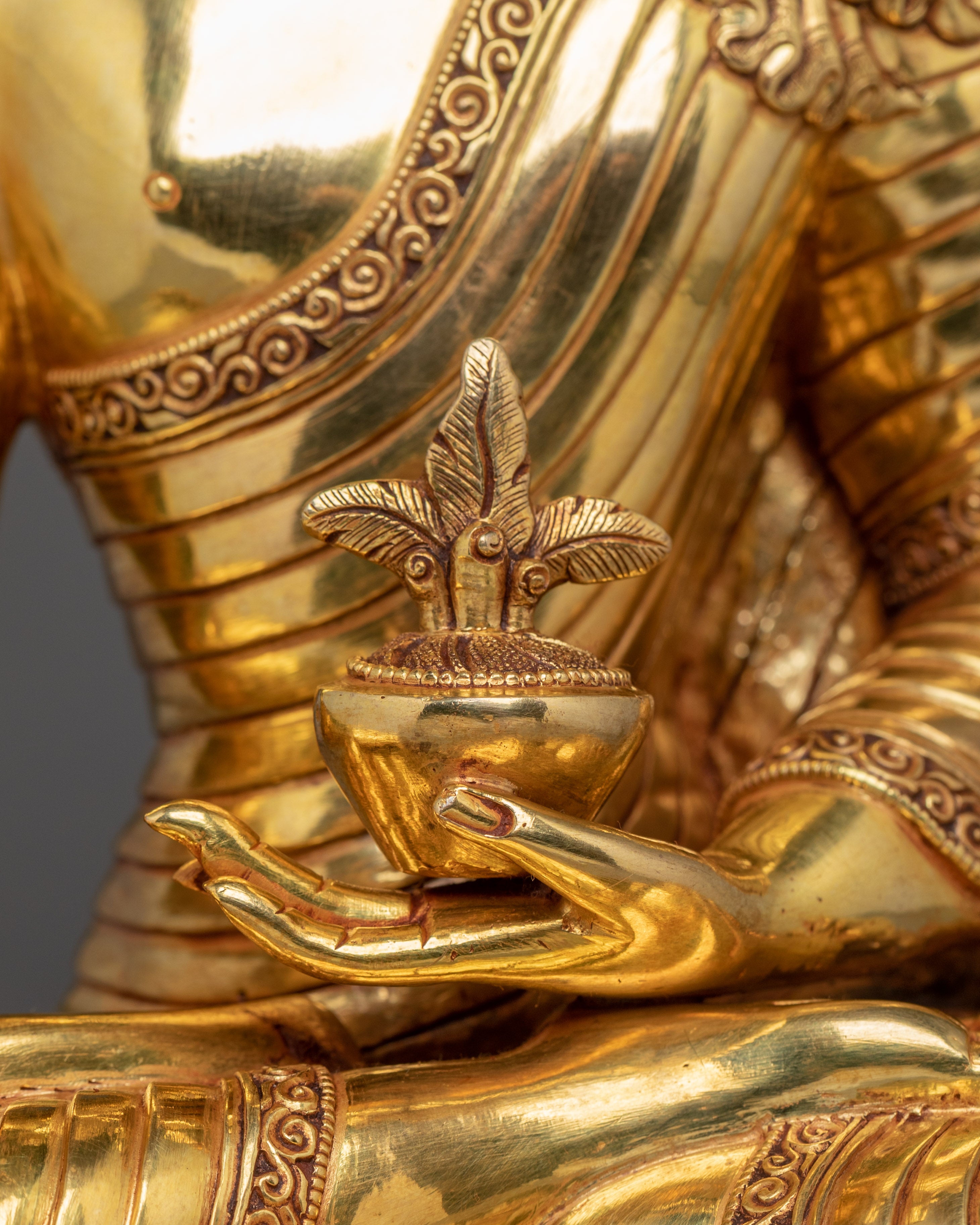 Statue set of Three Buddha: The Enlightened Trio | Golden Sculptures